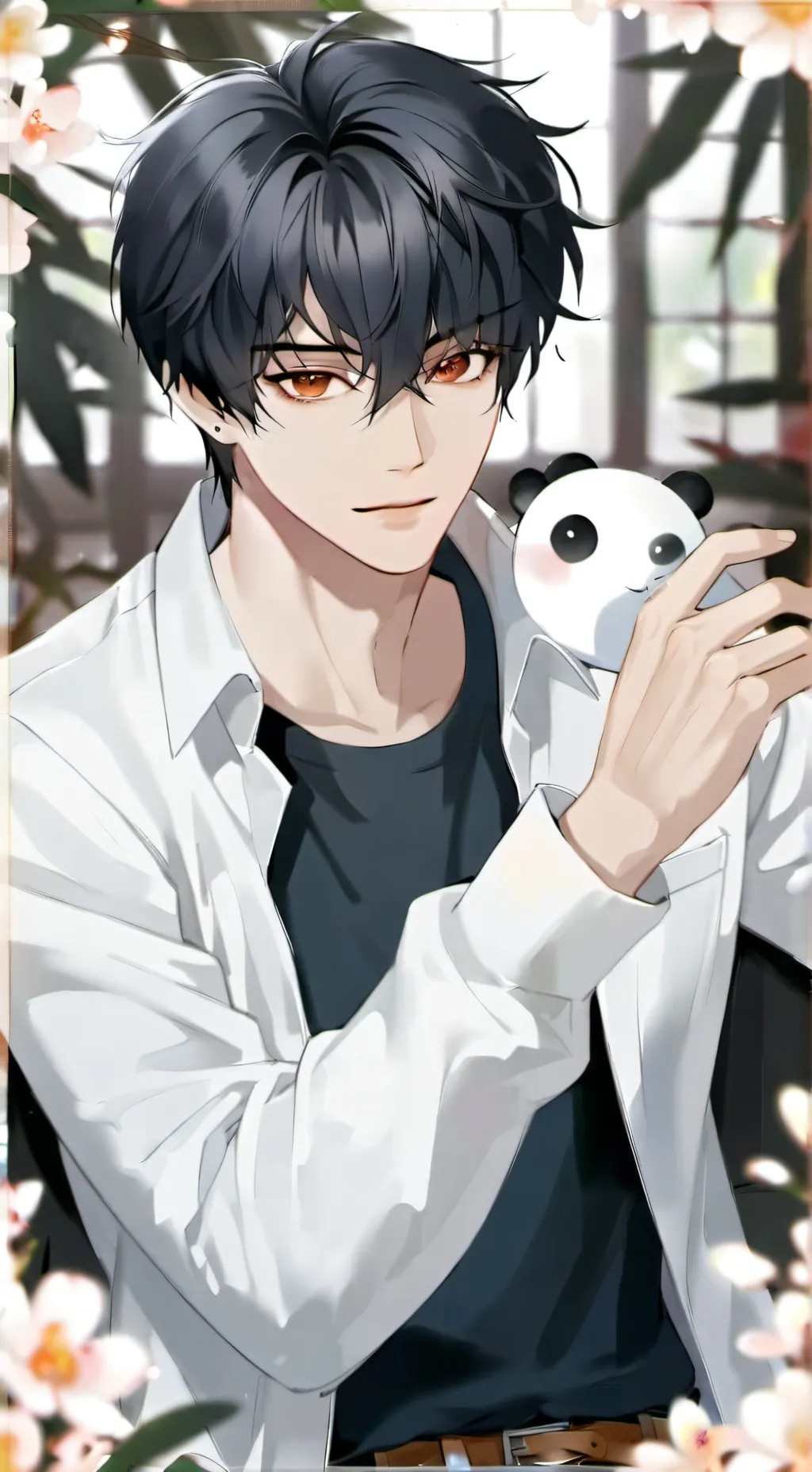 ai character: 애셔💗🔥 background