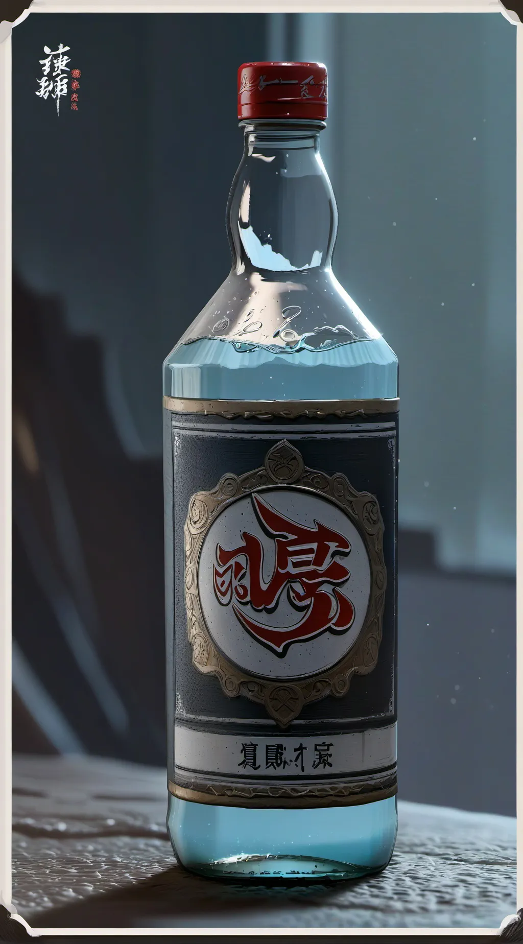 ai character: water background