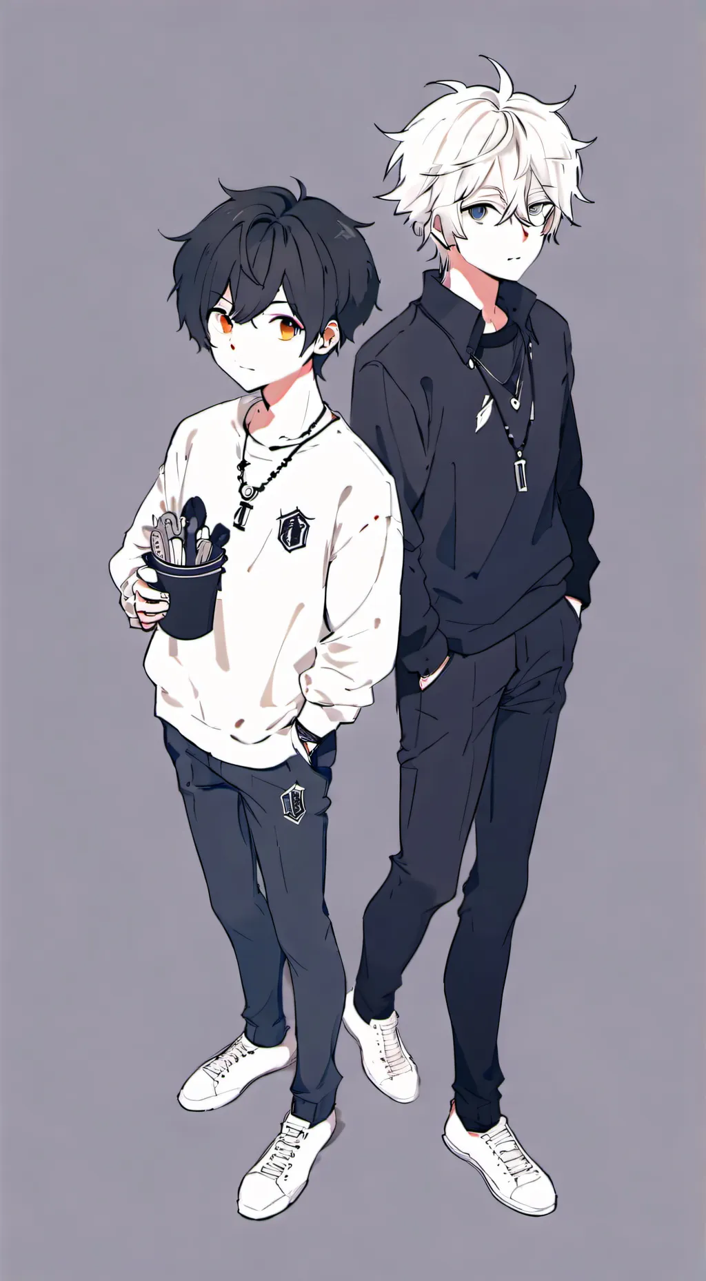 ai character: oppisates attract background