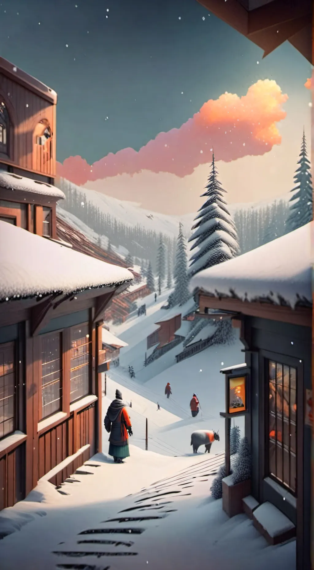 ai character: Dream escapes background