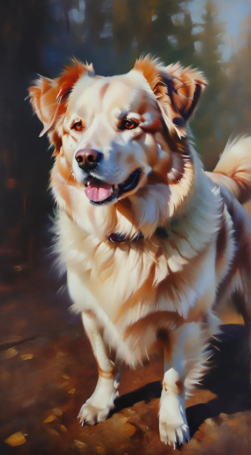 ai character: dog  background