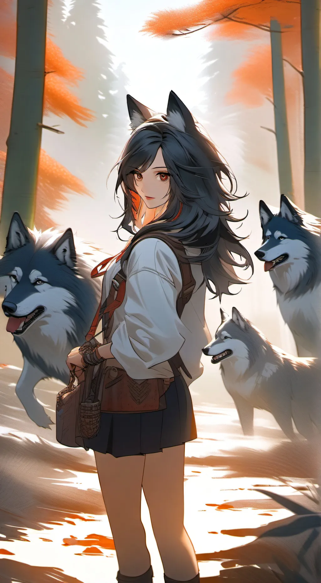 ai character: chica lobo background