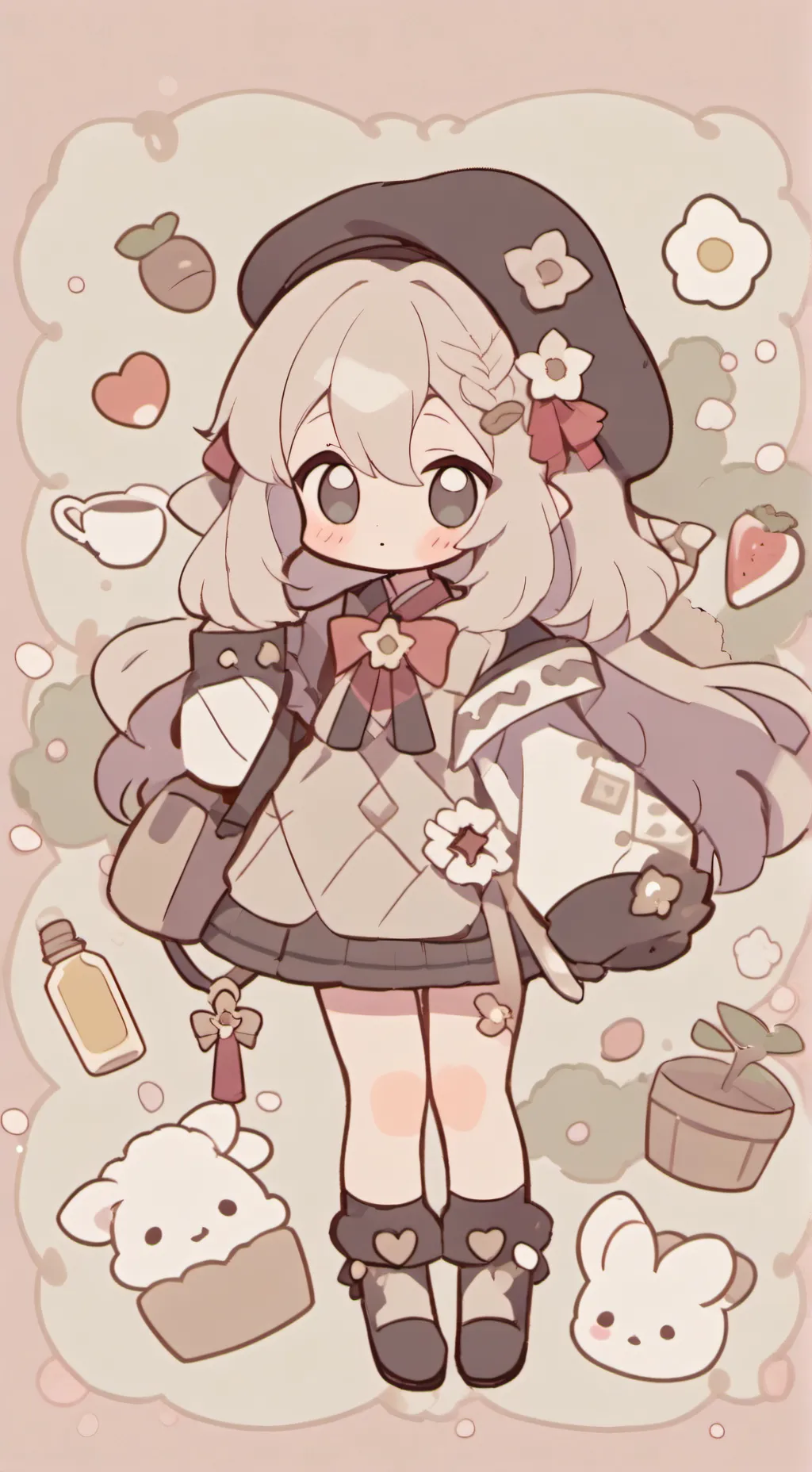 ai character: 🍪Маки🍪 background
