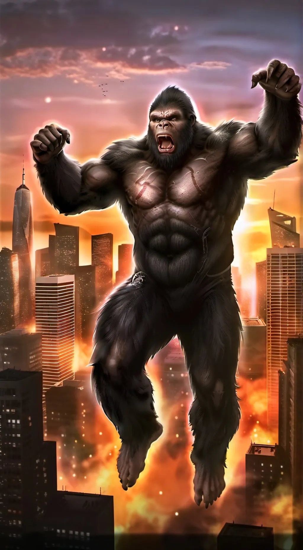 ai character: Gorilla of the Urb background