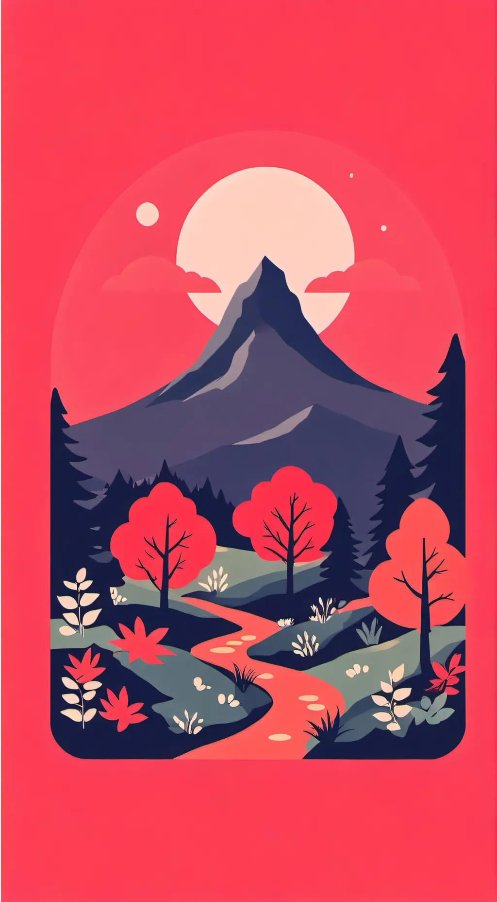 ai character: go away garden  background