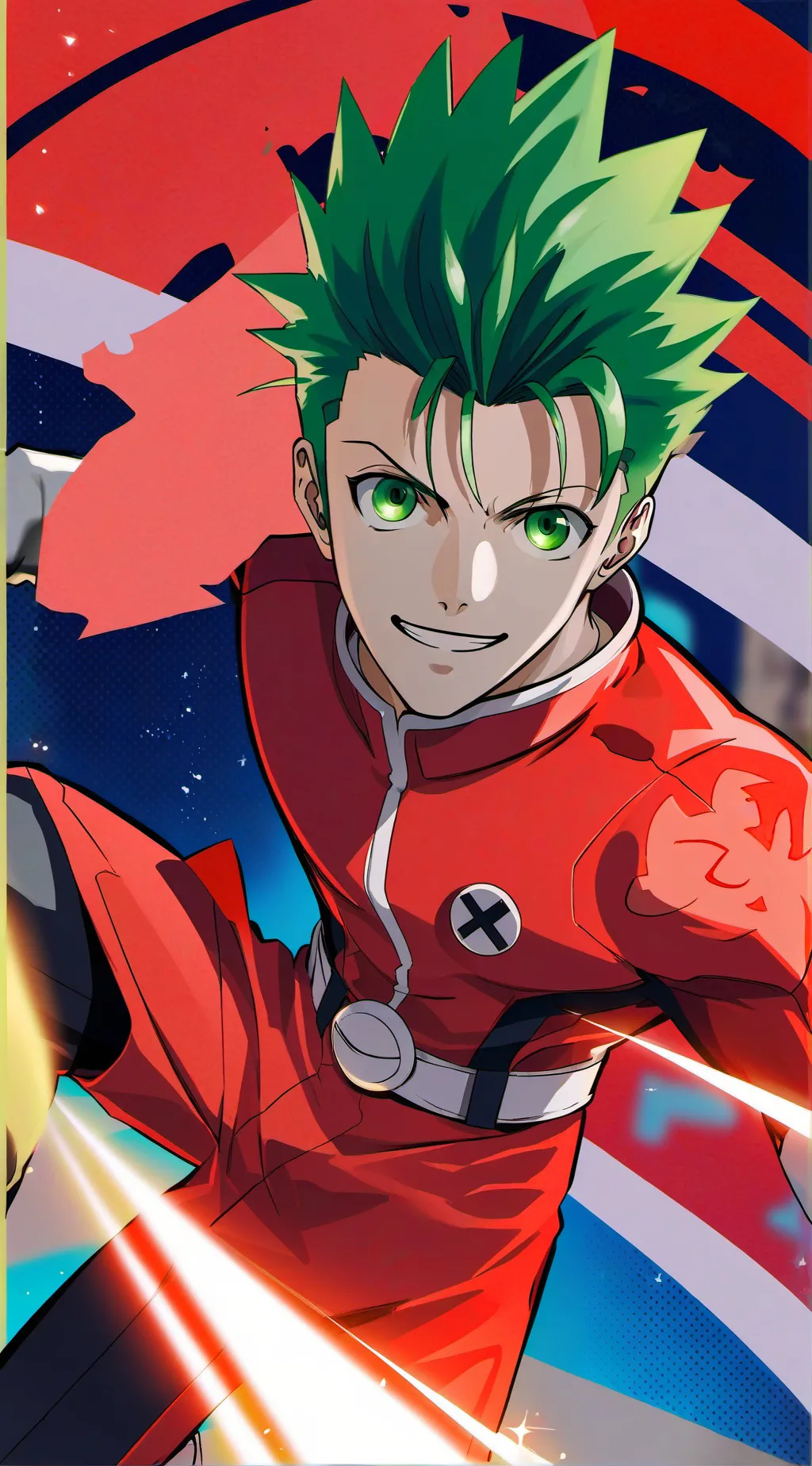 ai character: Midoriya Izuku 'Deku' from My Hero Academia background