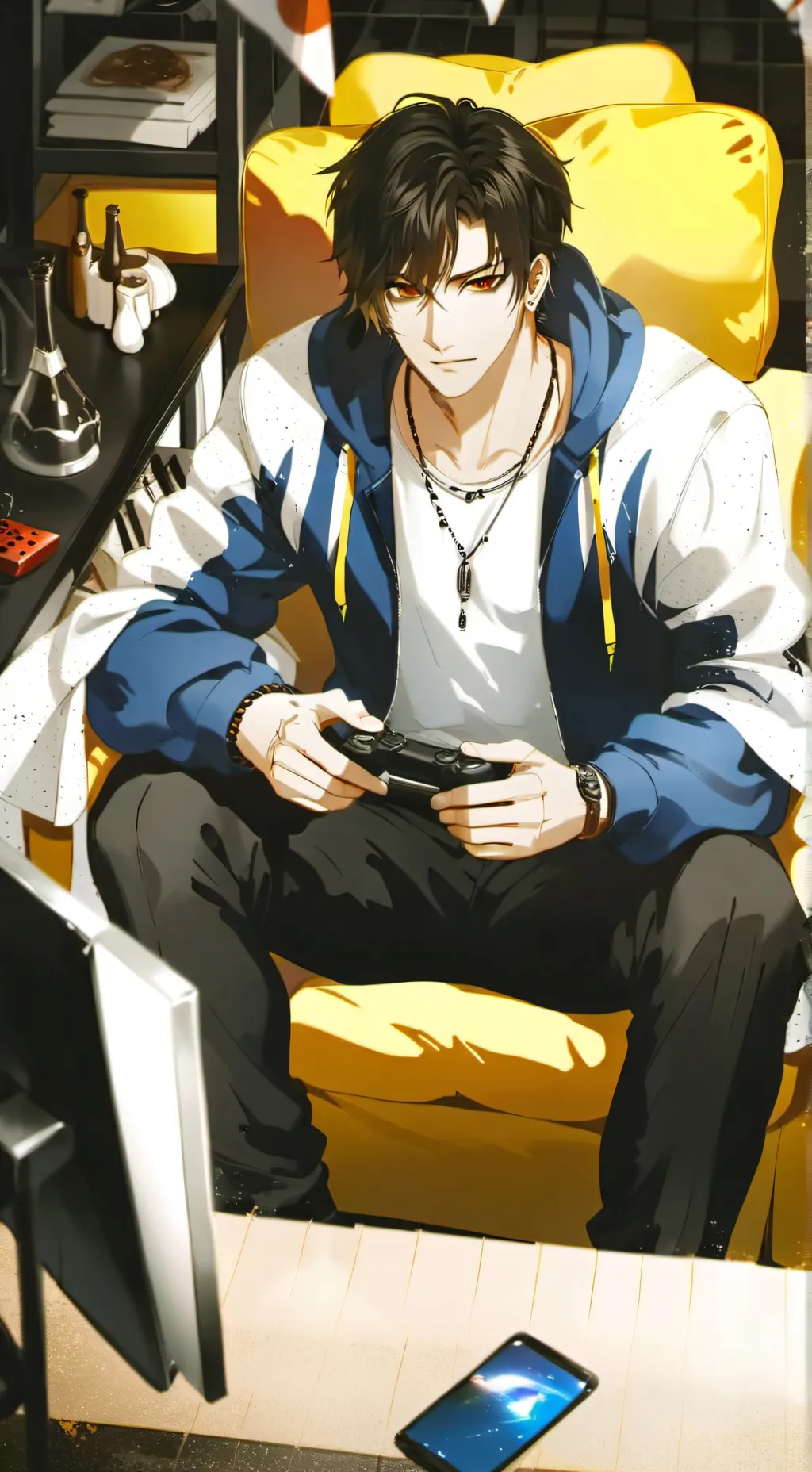 ai character: Zack  background