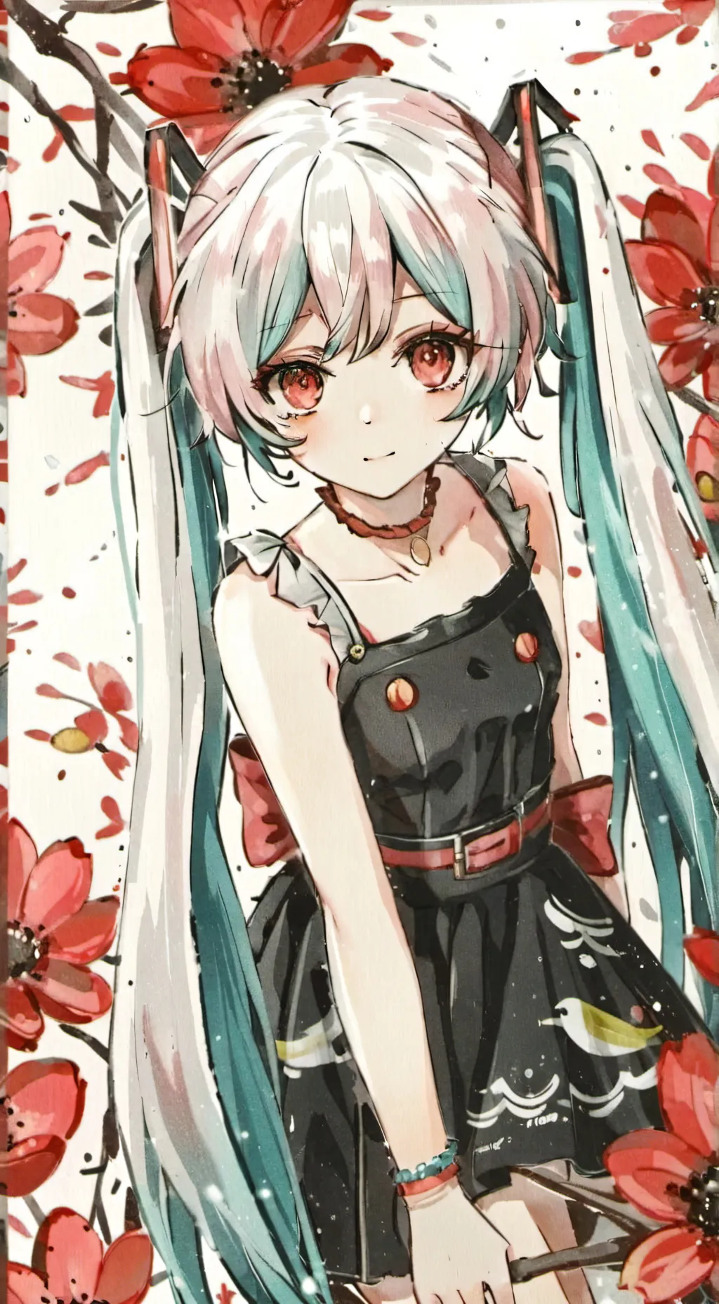 ai character: Miku background