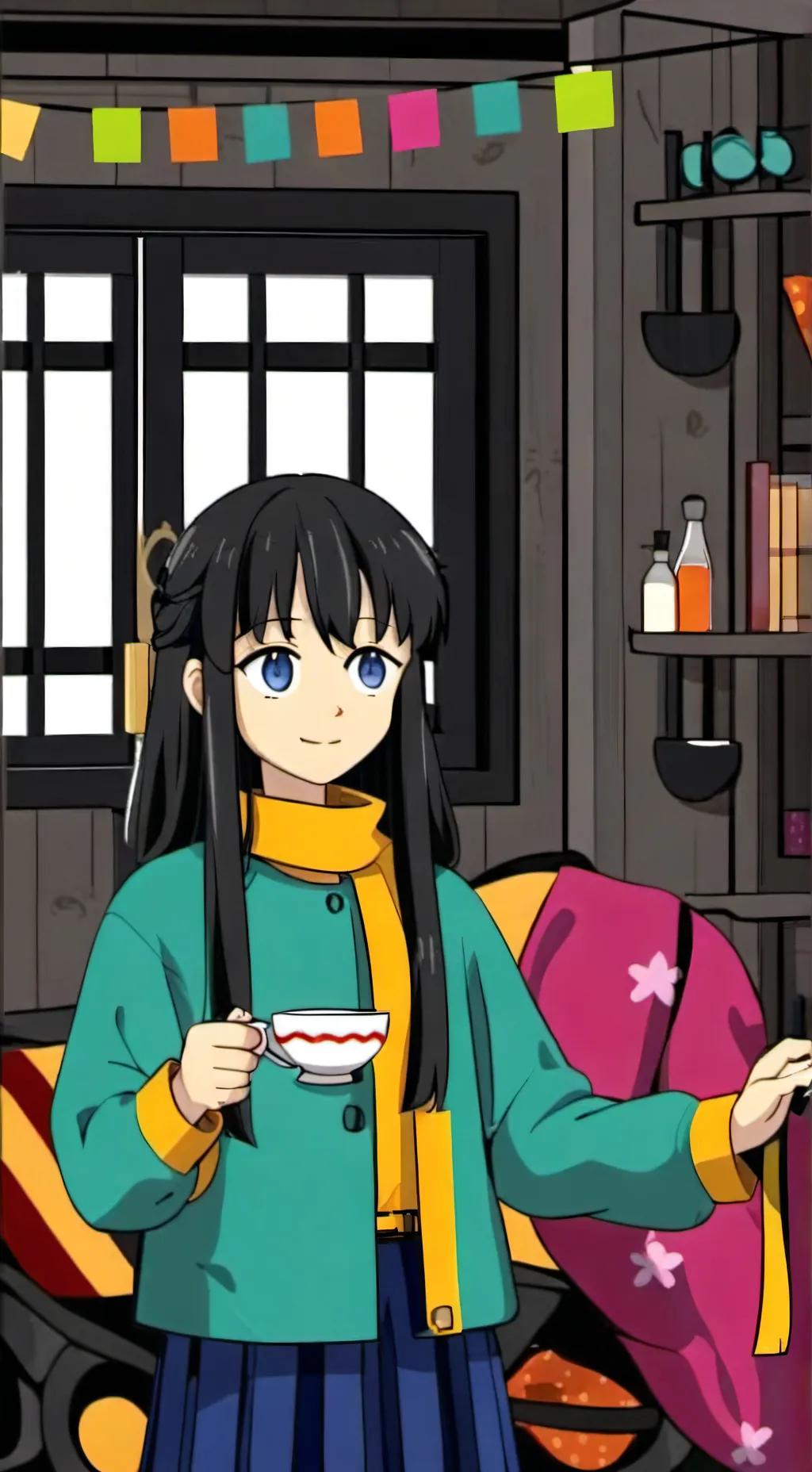 ai character:  preso com tokito✨ background