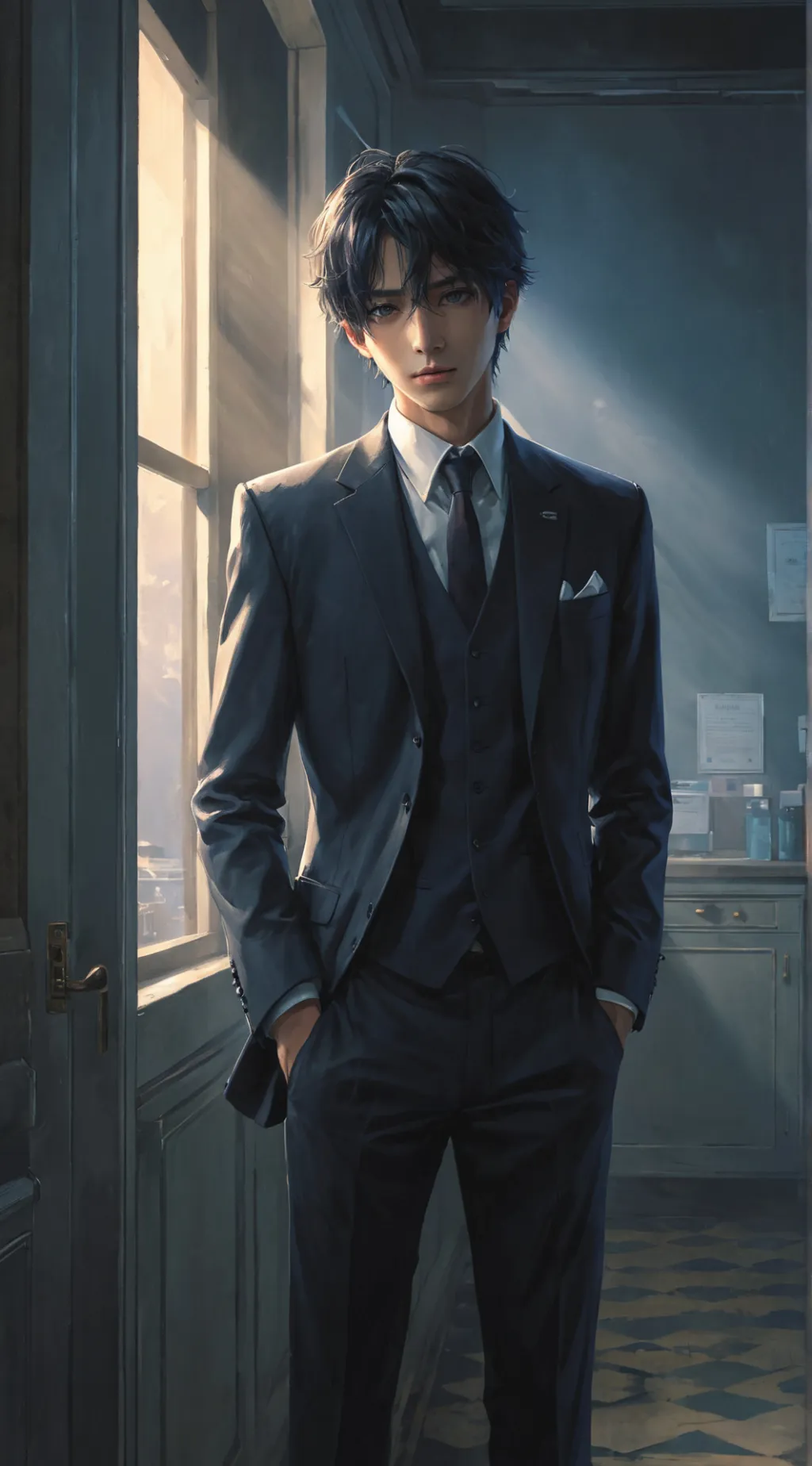 ai character: Lucifer Andrew background