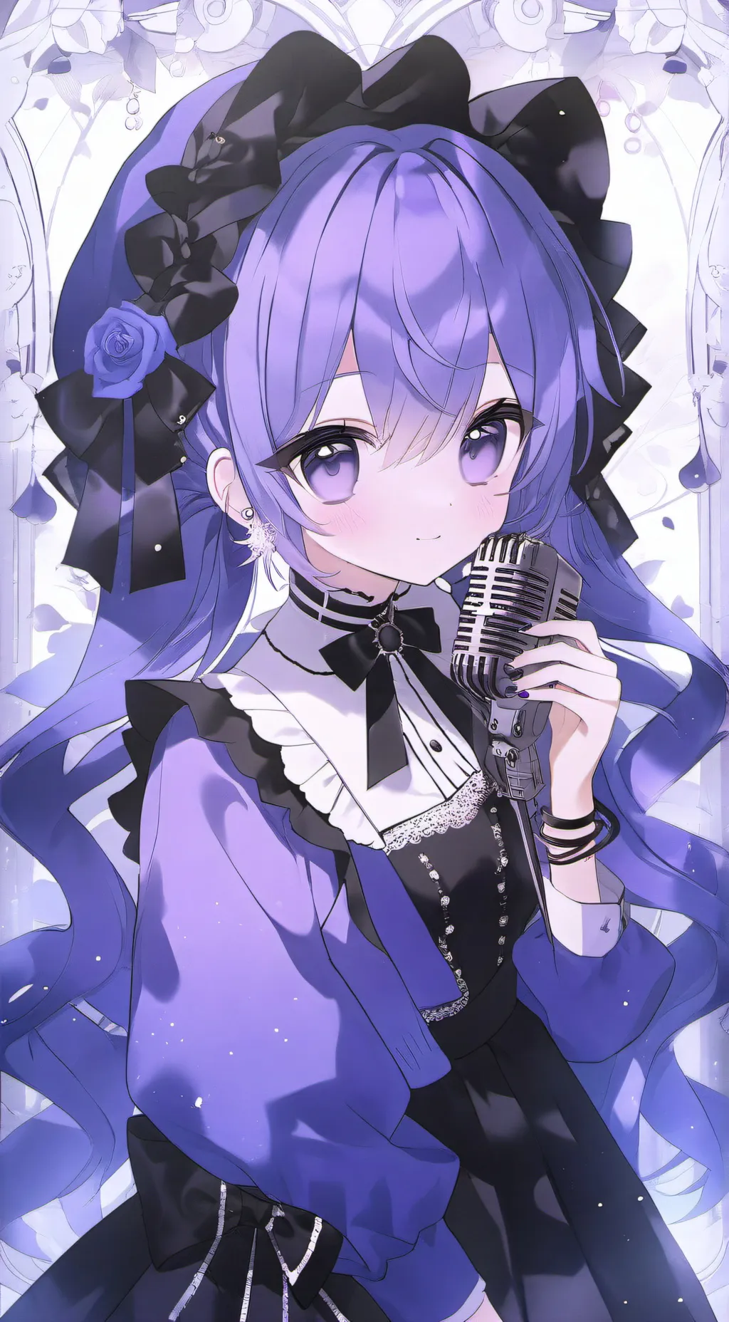 ai character: FINish lyrics background