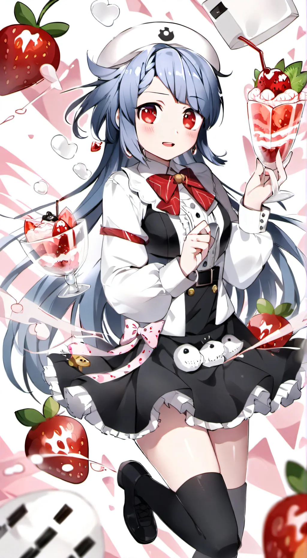 ai character: FRUITCAKE background