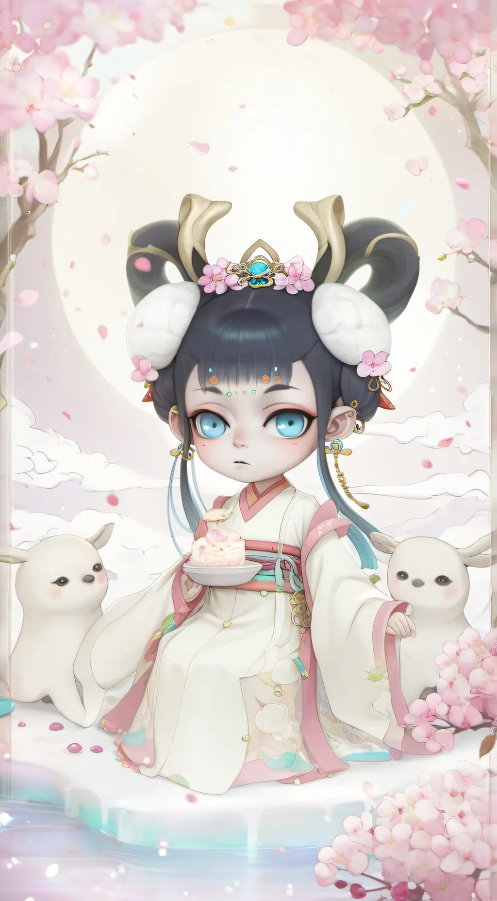 ai character: nezha becomes girl background