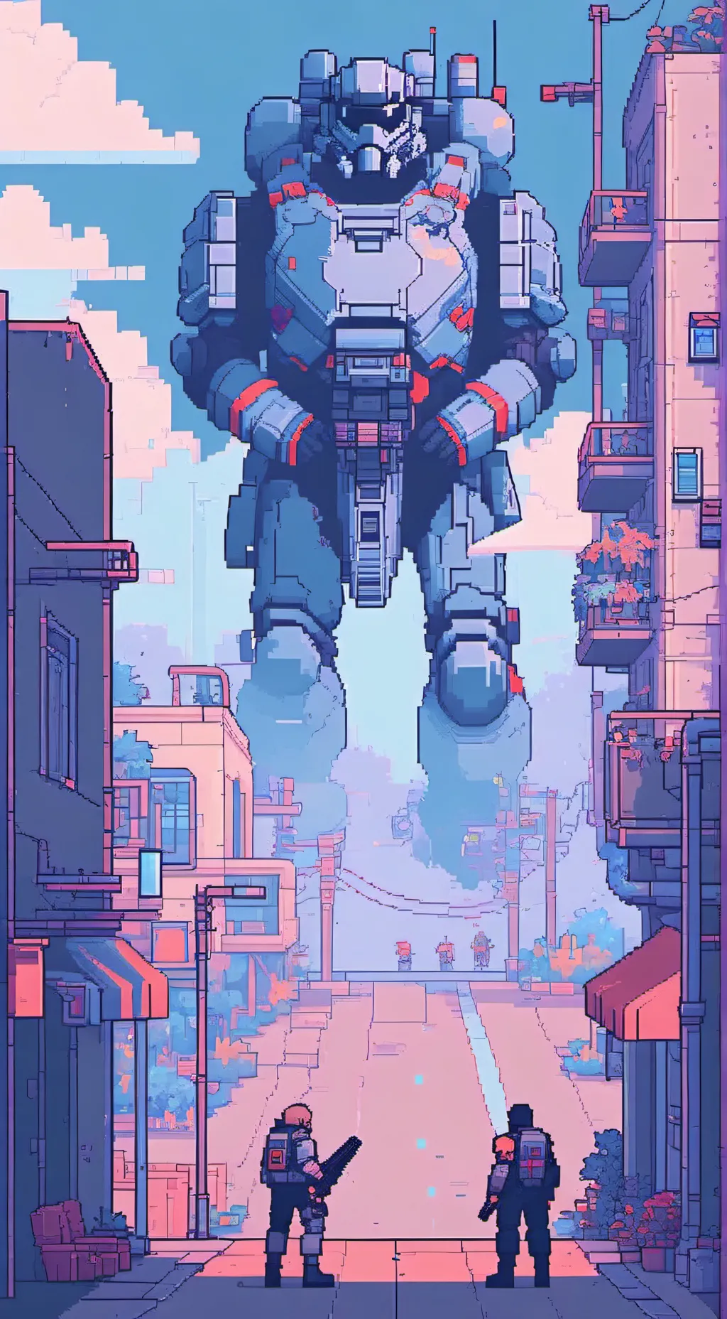 ai character: Server AU{horror} background