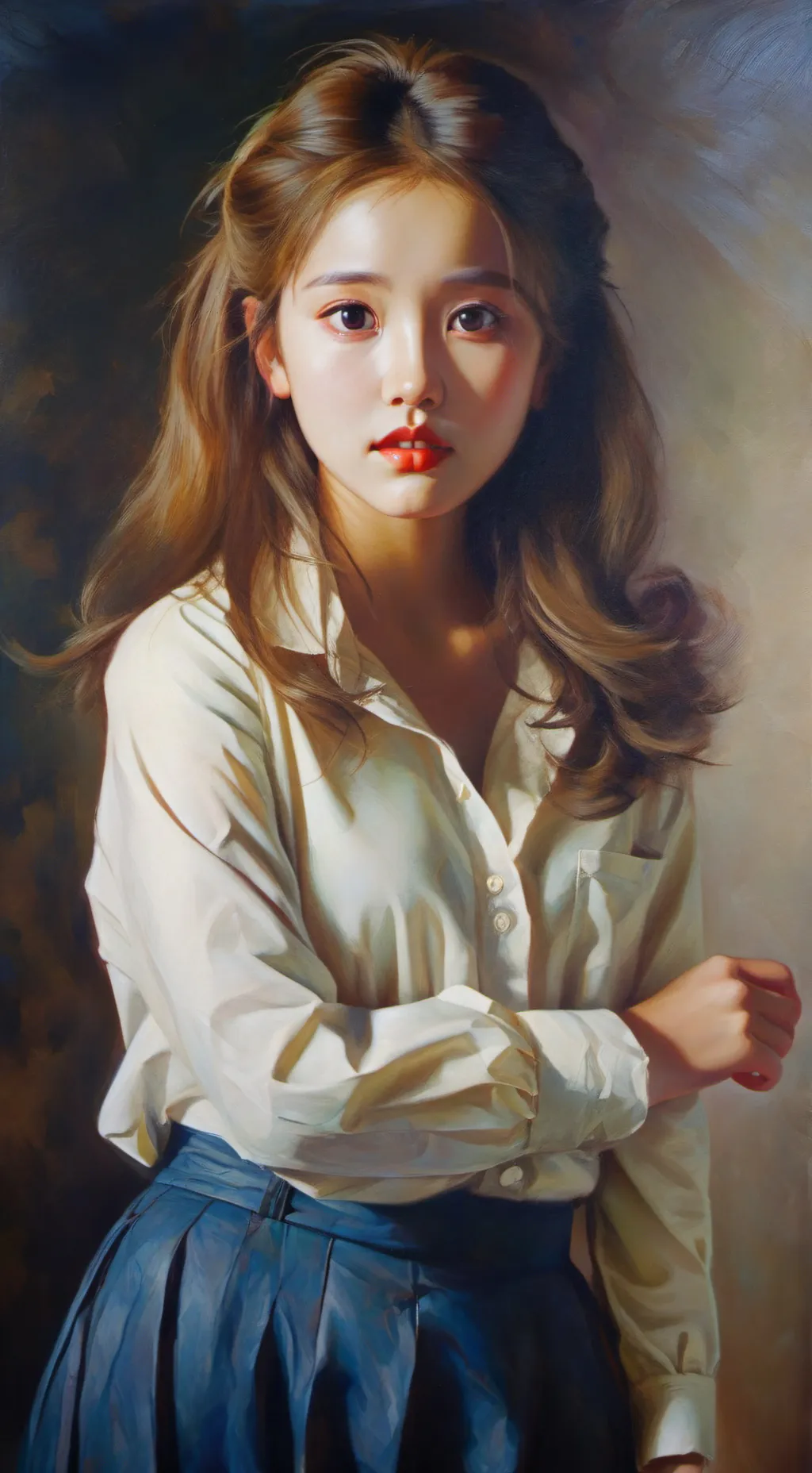 ai character: A peacfull life background