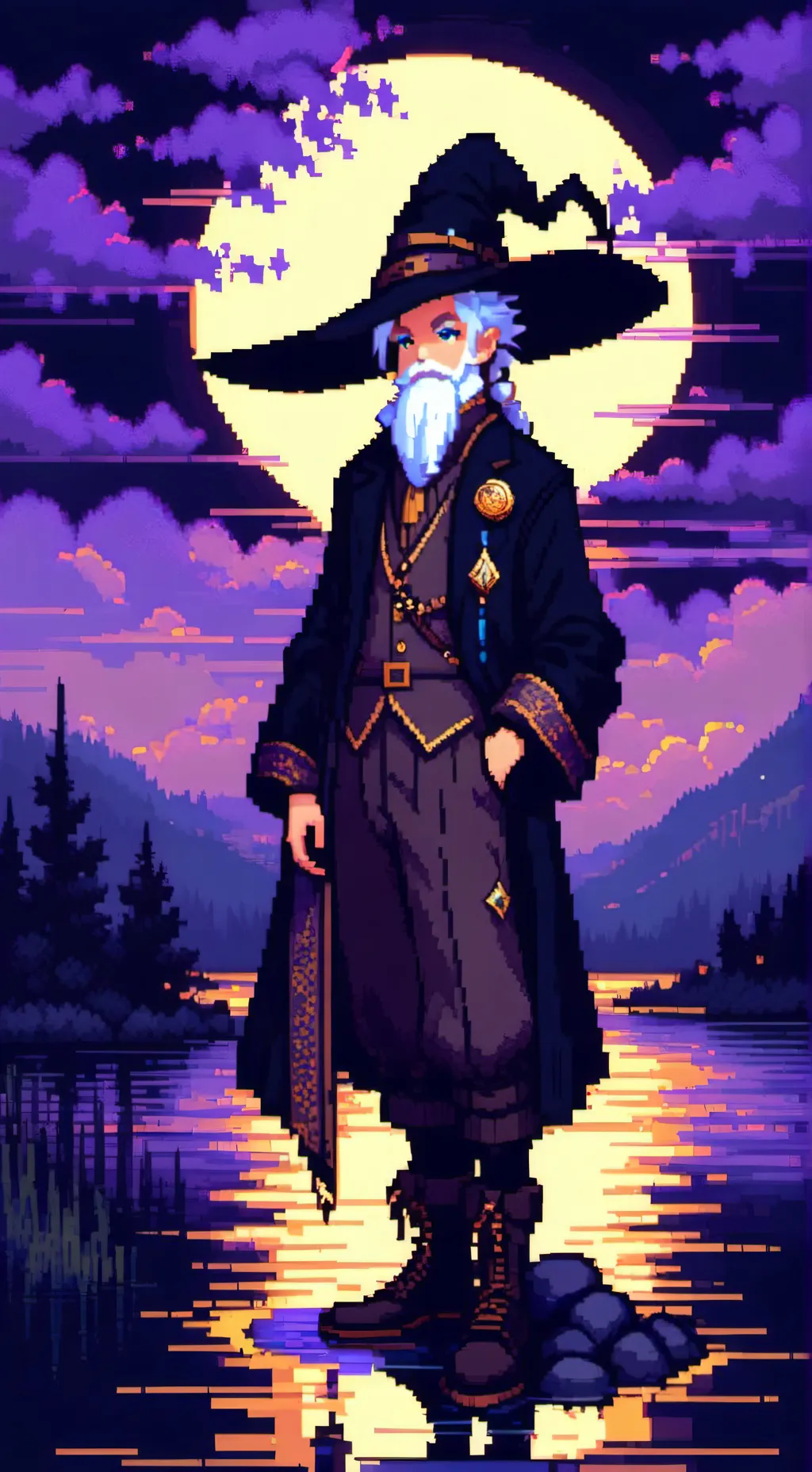 ai character: Azure background