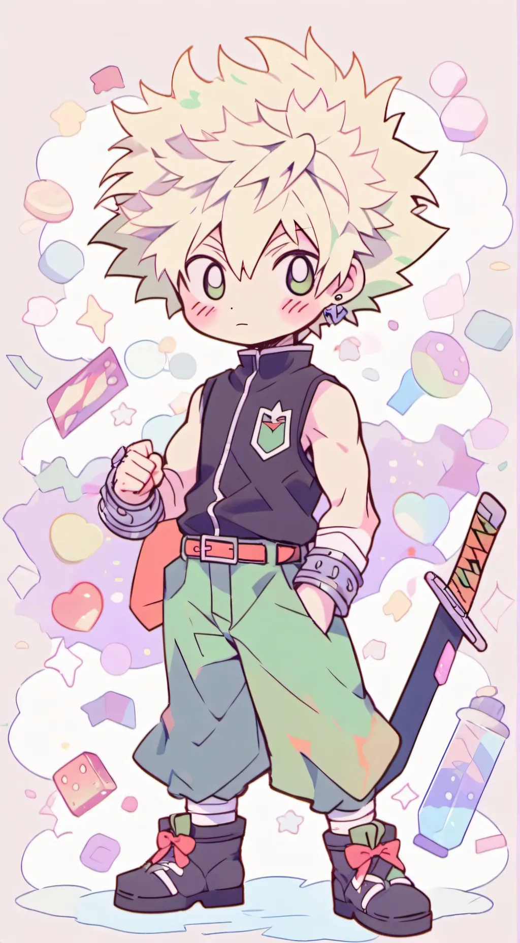 ai character: cat bakugo background