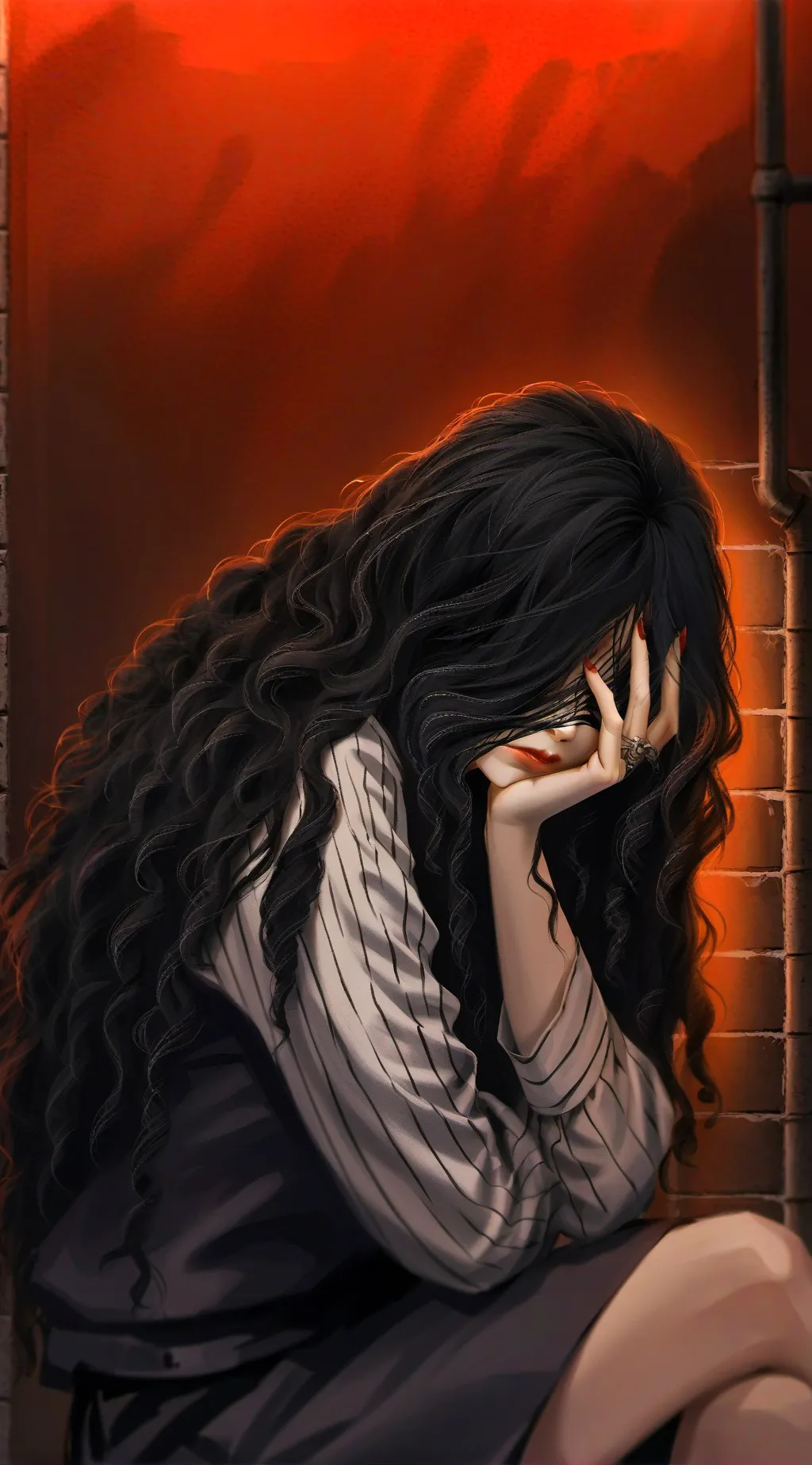 ai character: Locked up background