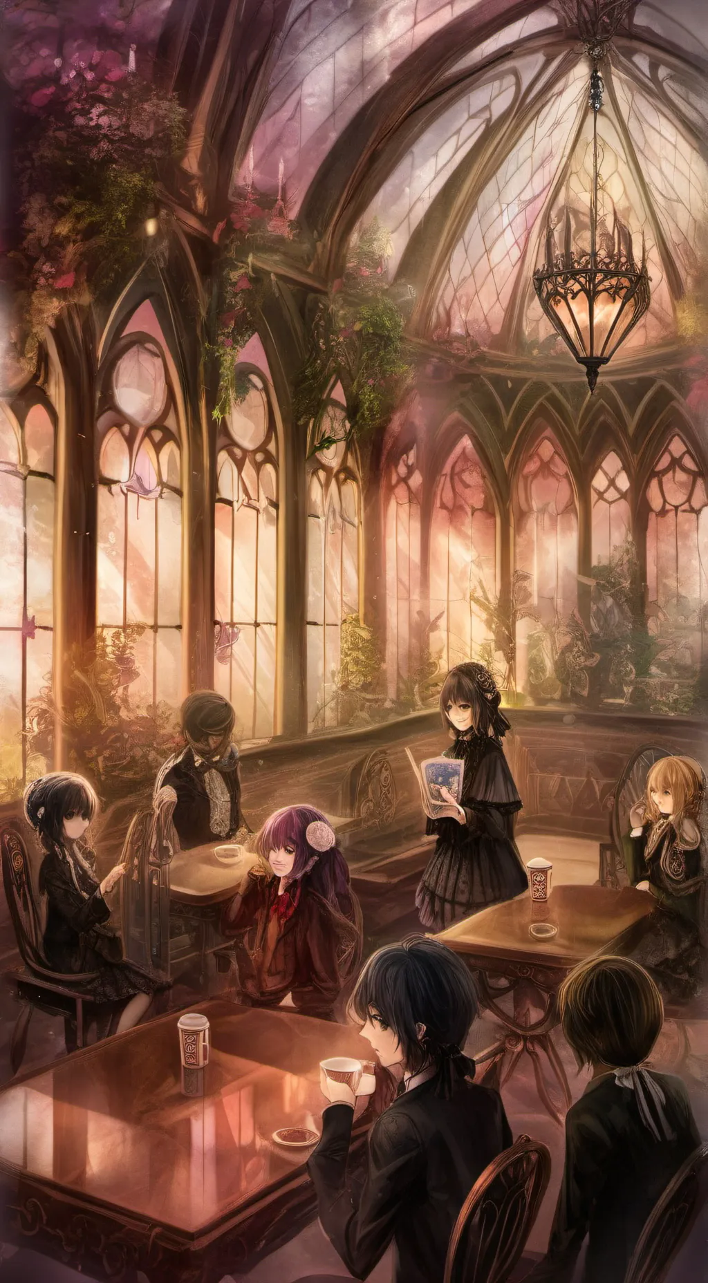 ai character: STARBUCKS!!! background