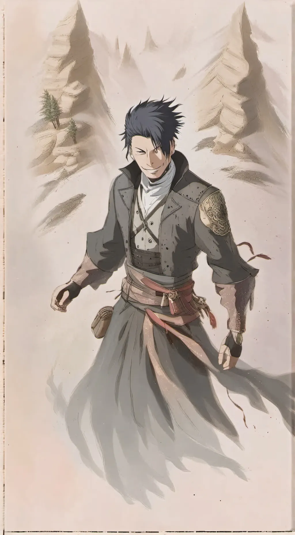 ai character: jjk de vacaciones  background