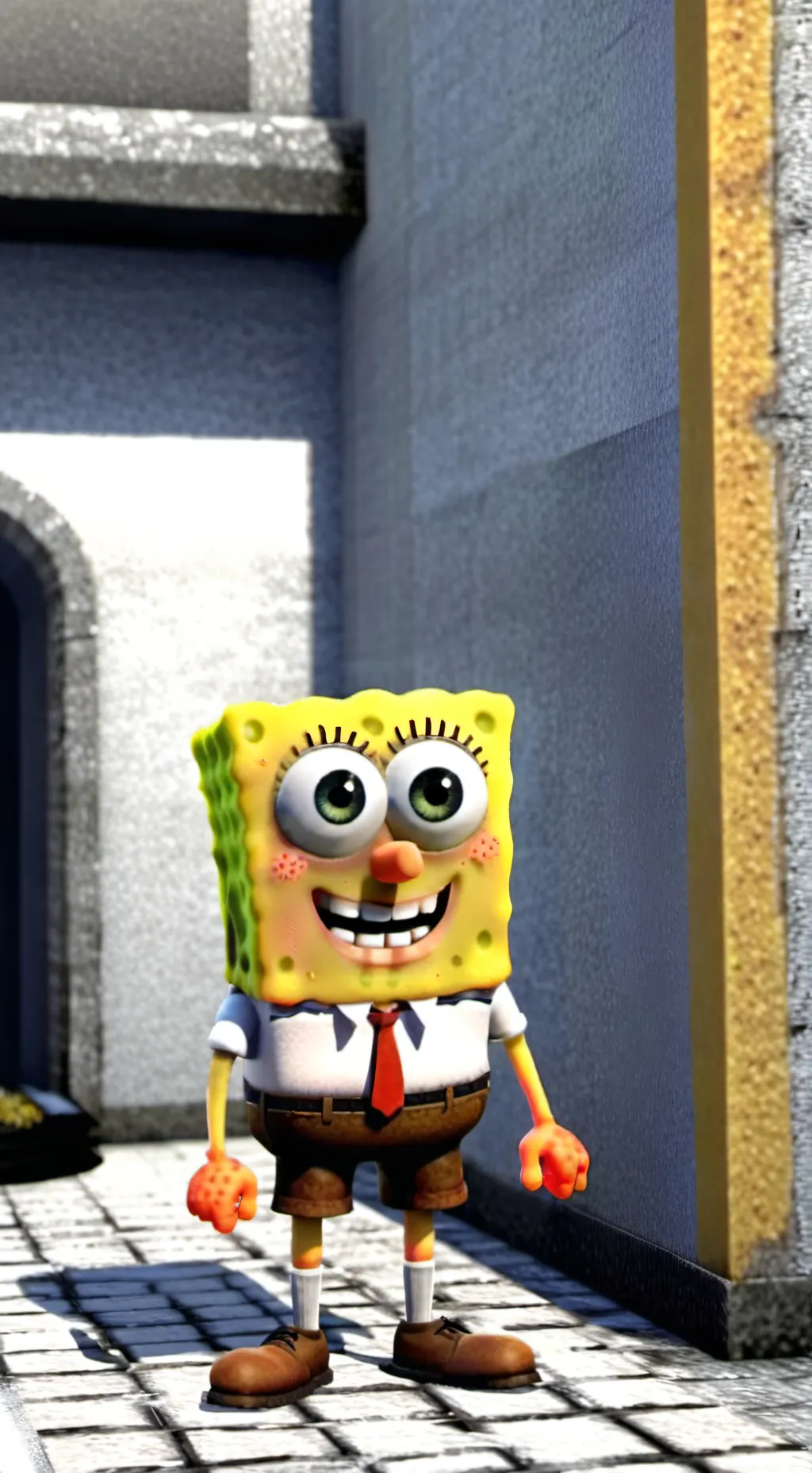 ai character: Spongebob background