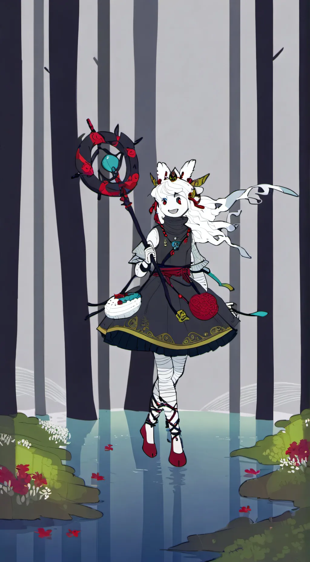 ai character: bluebu x coolkid  background