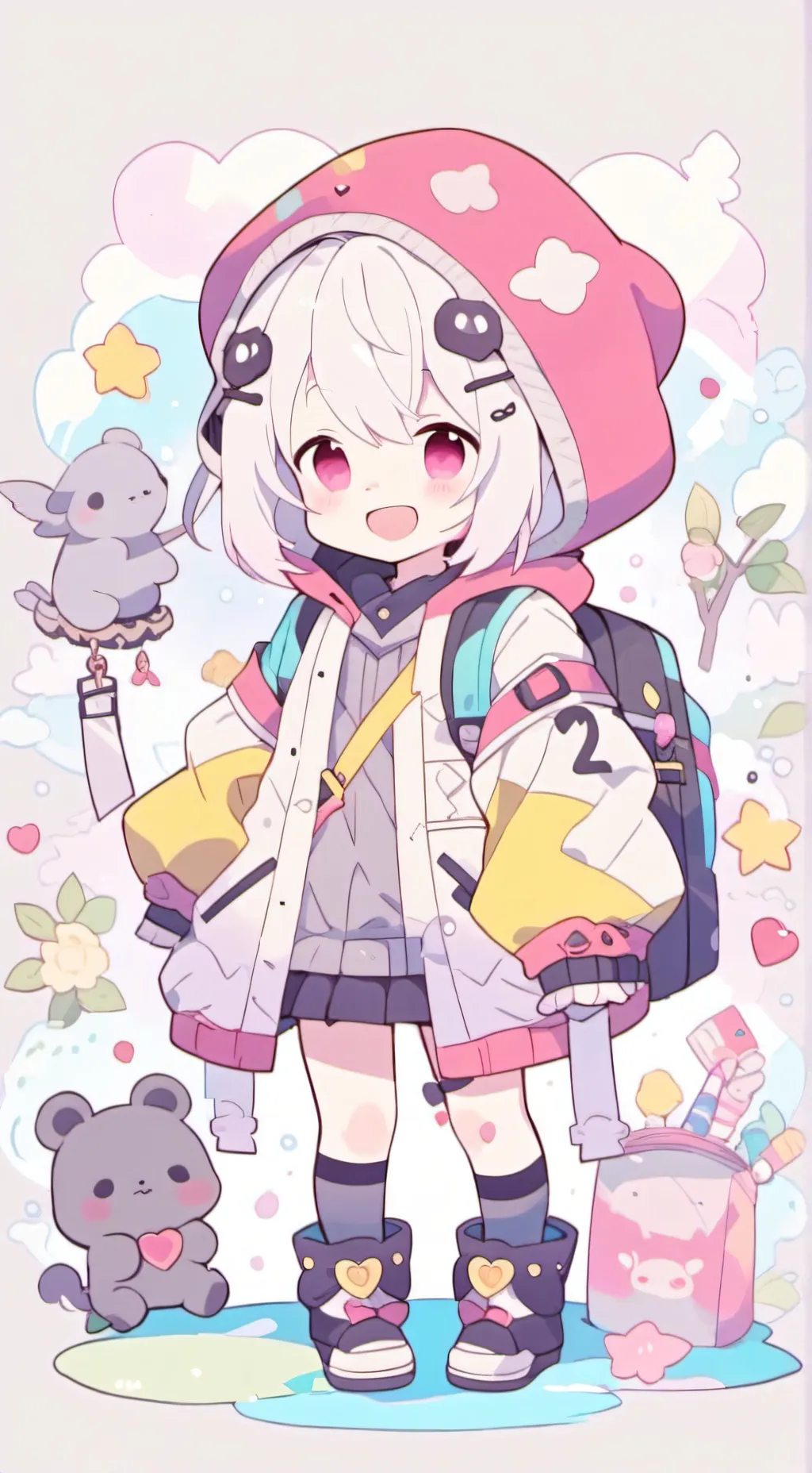 ai character: 粉丽丽 background