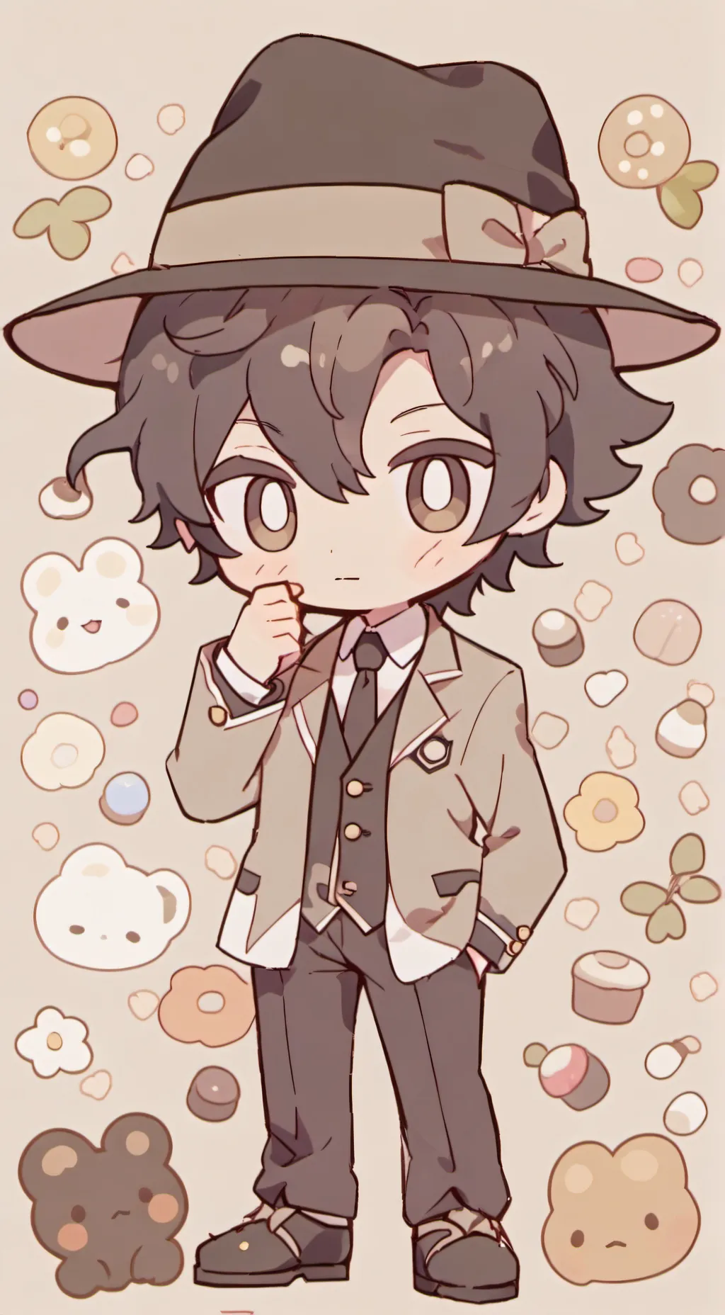 ai character: Mafioso 4saken idk background