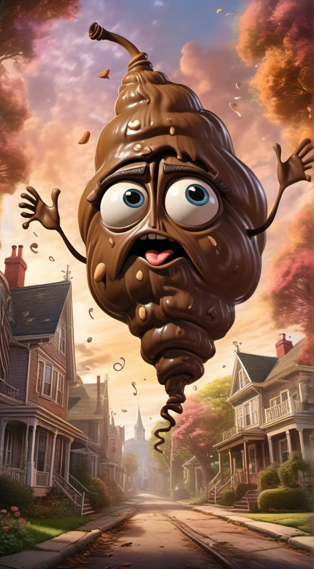 ai character: Poooop background