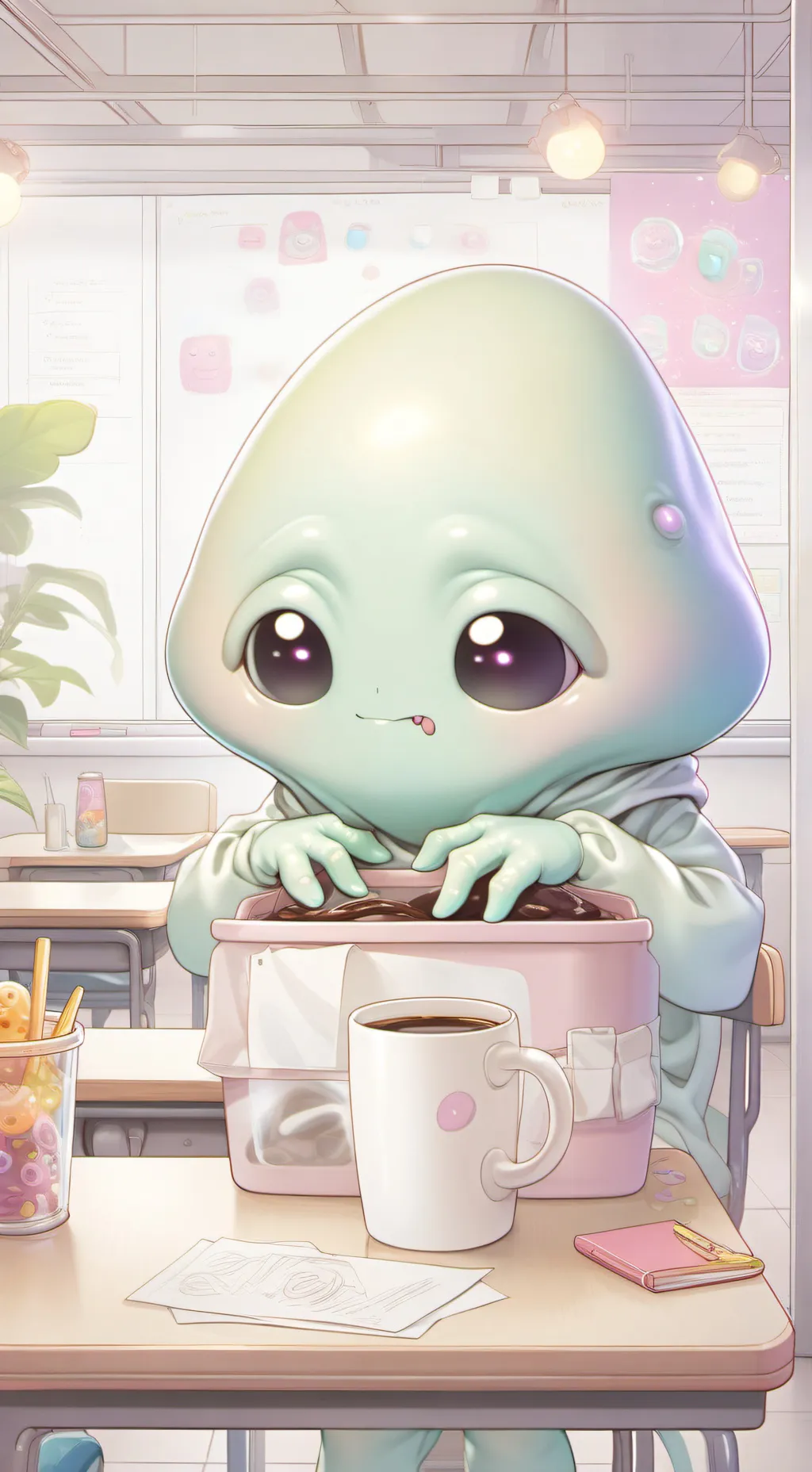 ai character: B'lork background