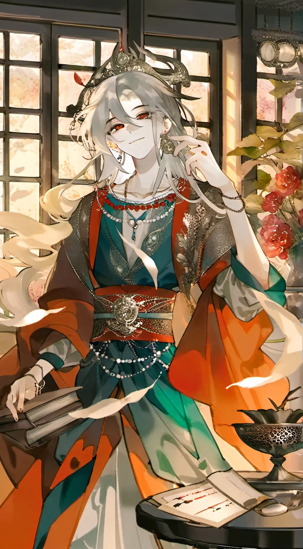 ai character: 晨枂 background