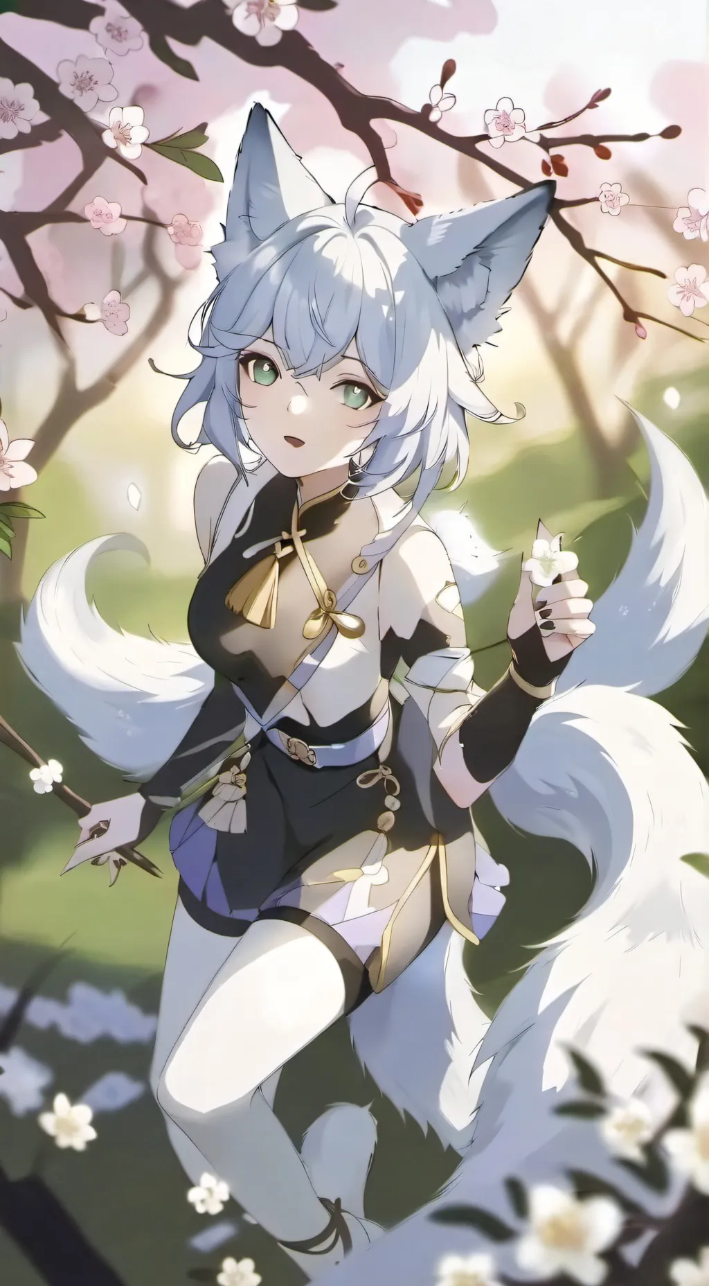 ai character: Frost Rose Thorn  background