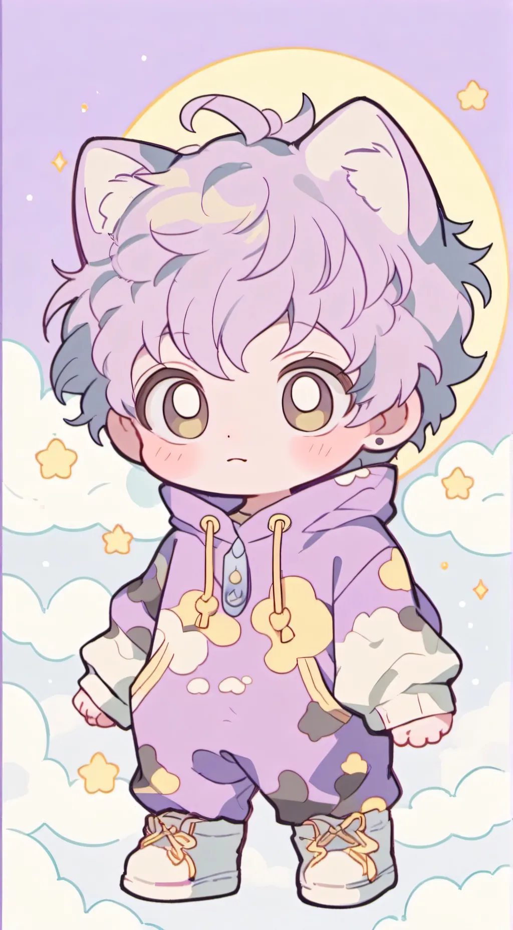 ai character: Baby catnap background