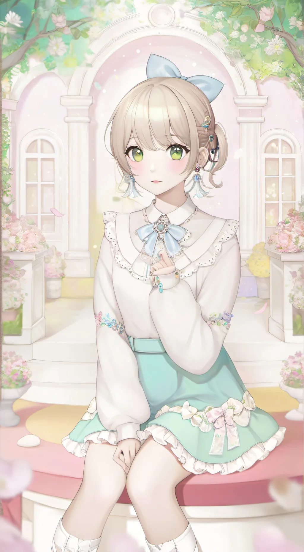 ai character: MHA mansion background