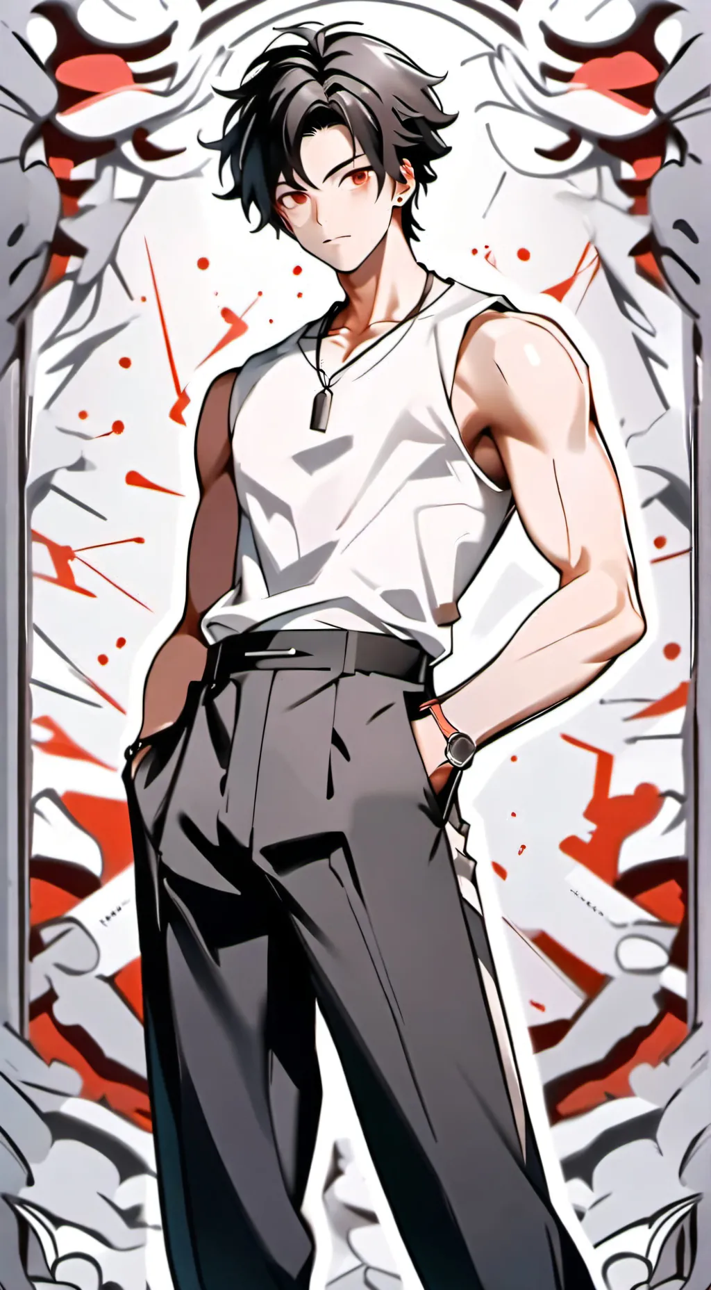 ai character: Mark background