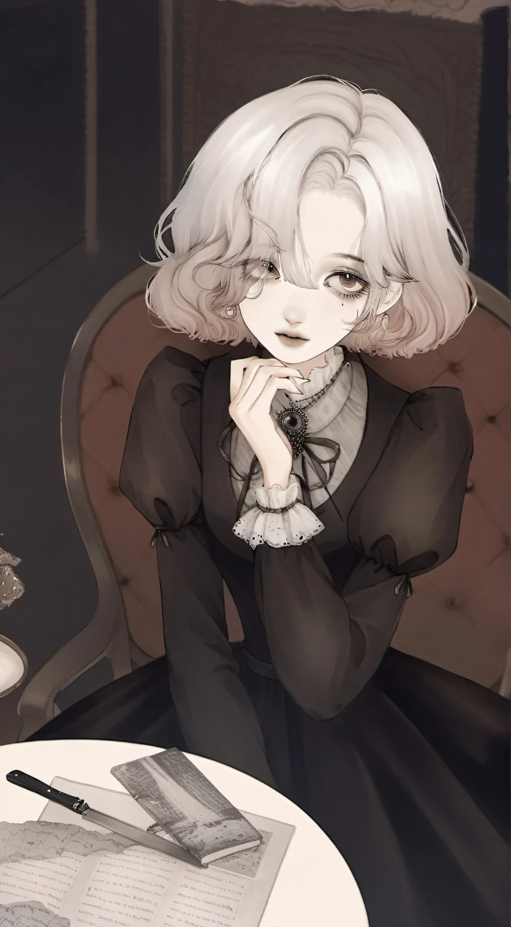 ai character: Luna background