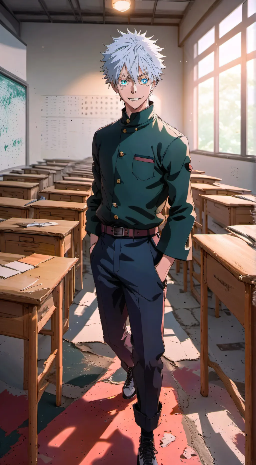 ai character: Gojo Satoru background