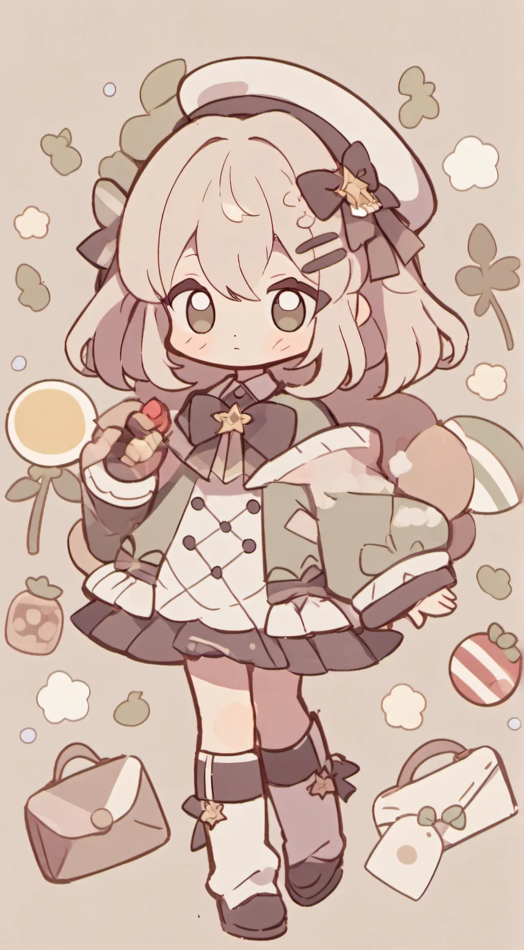 ai character: Мили🍪 background