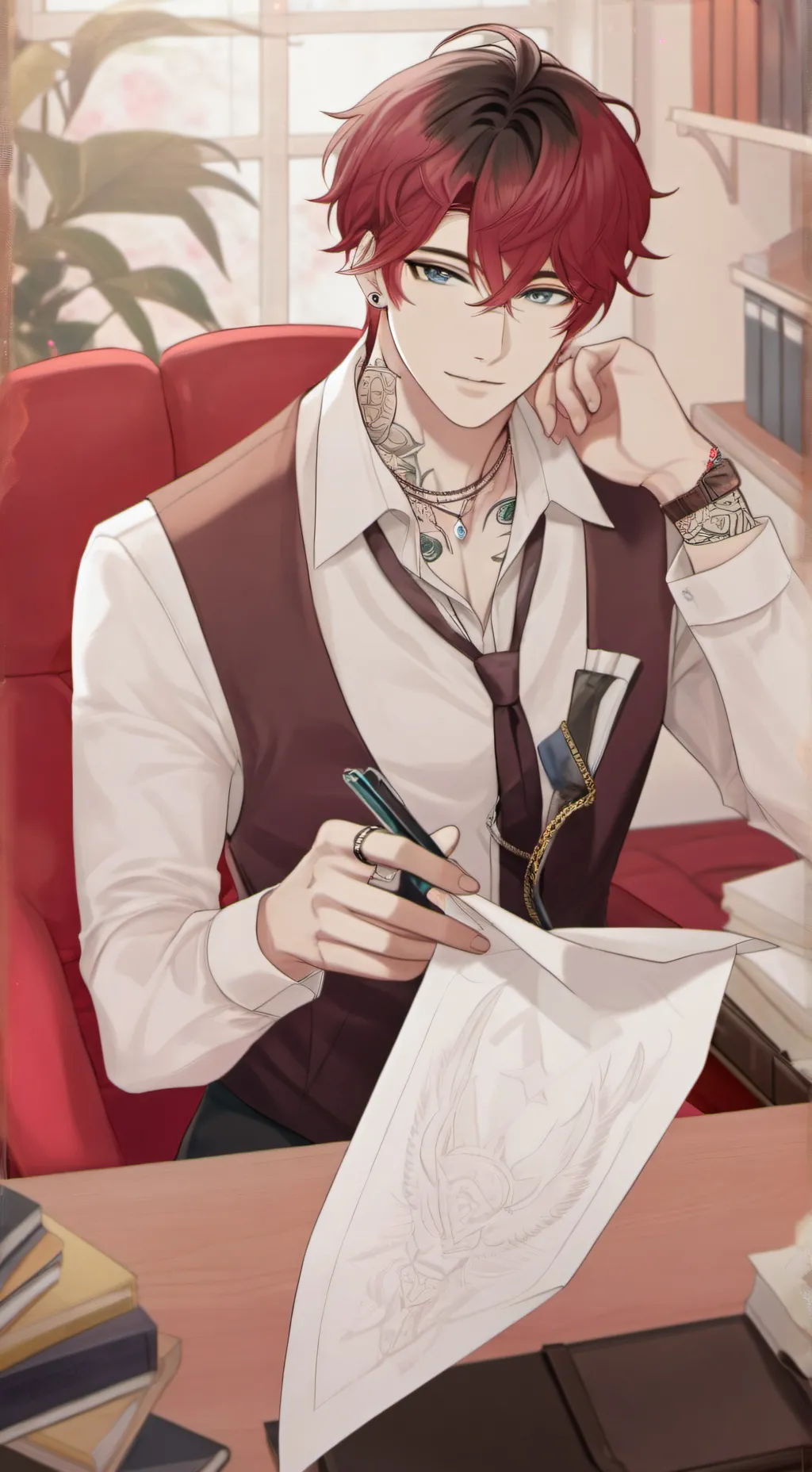 ai character: Leeton paul background