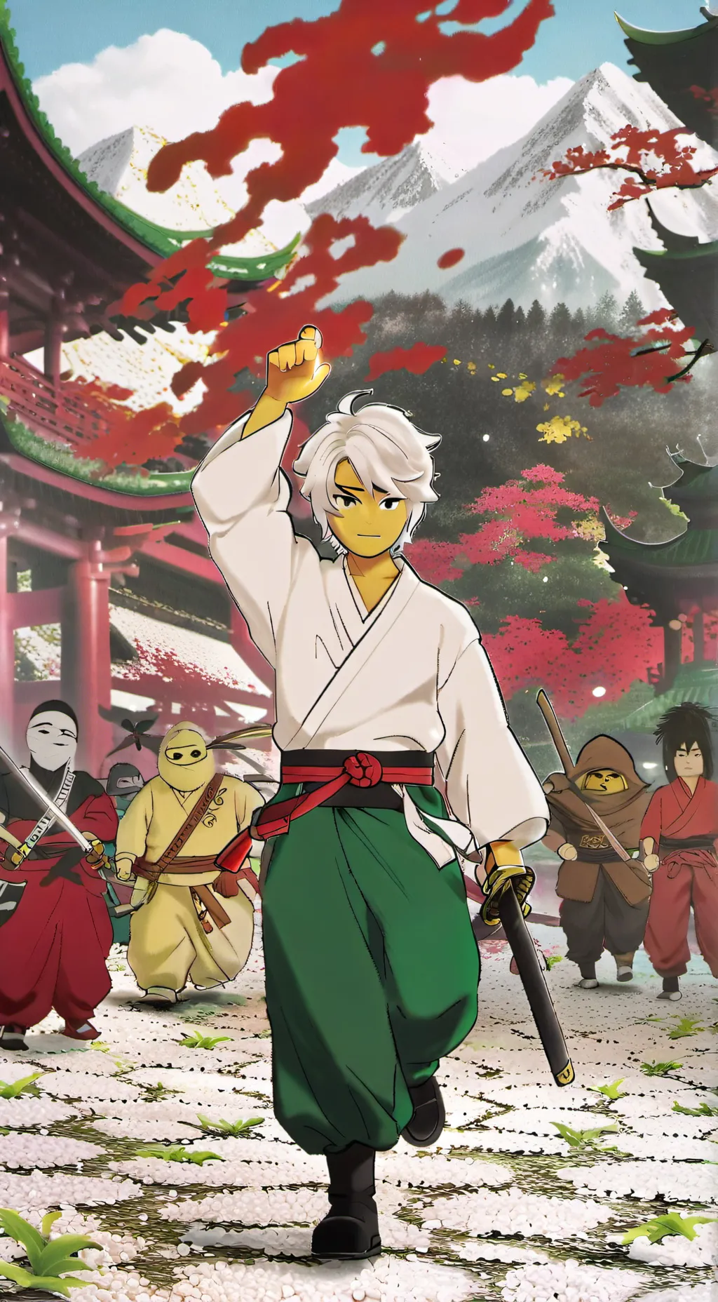 ai character: 🥷Ninjago✨️ background