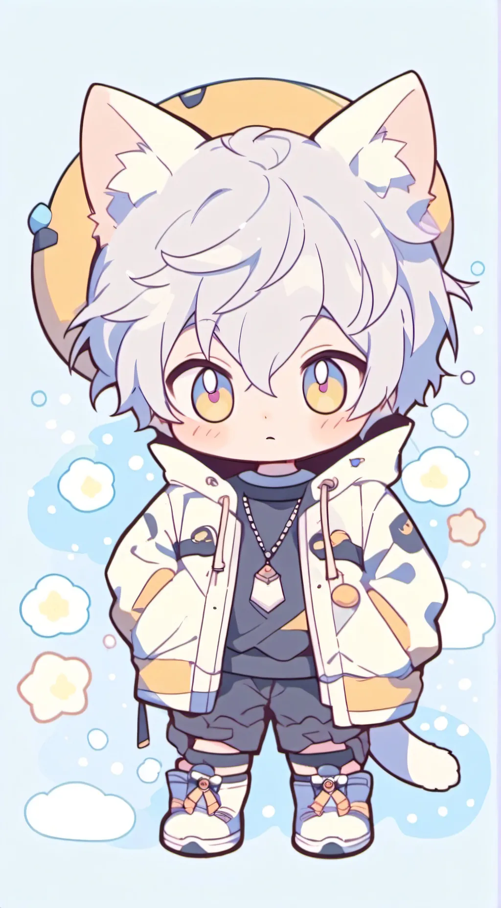 ai character: Costco baby(Akira) background