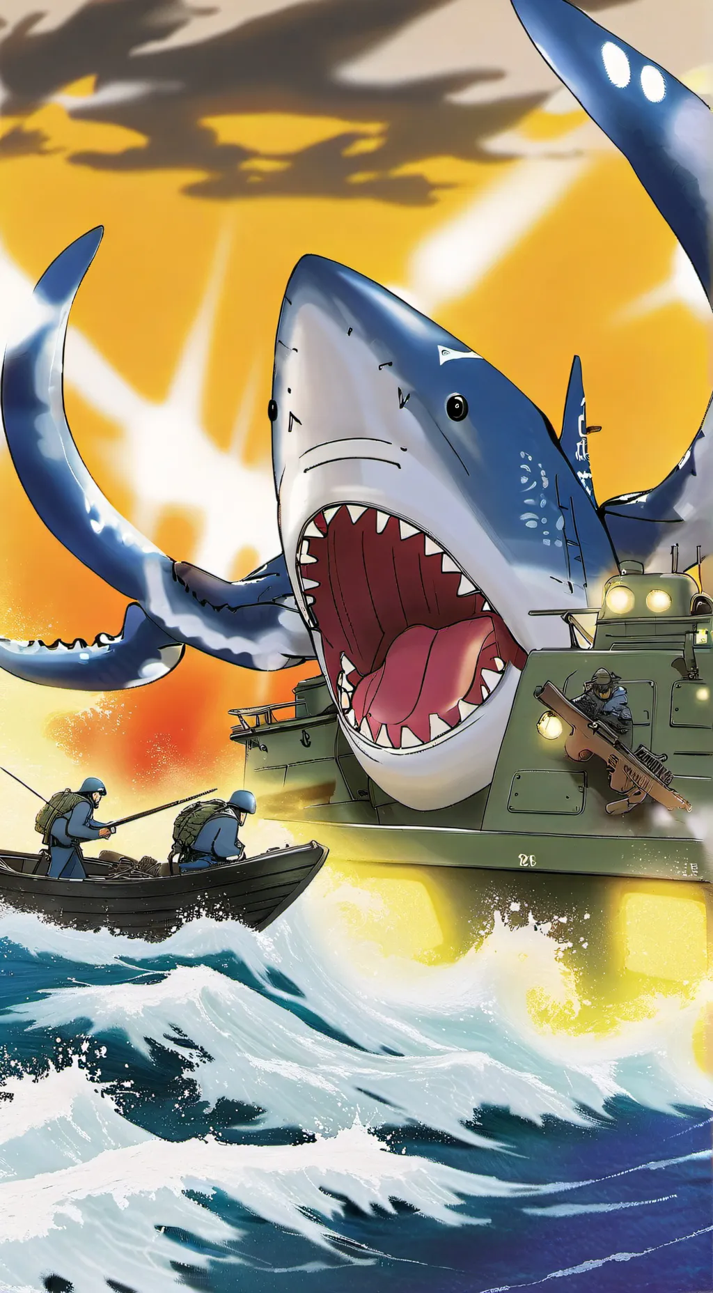 ai character: Octoshark background