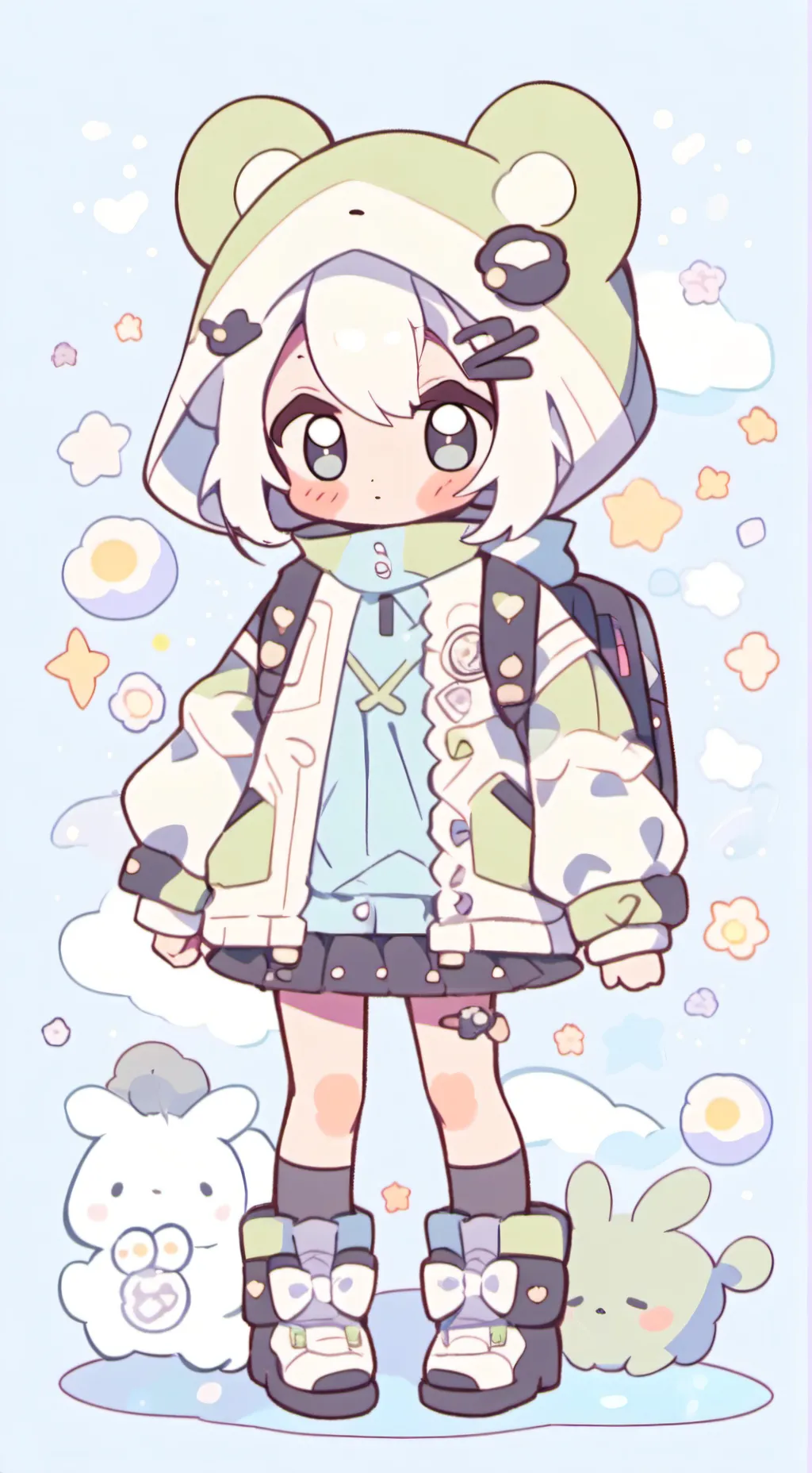 ai character: nounours background