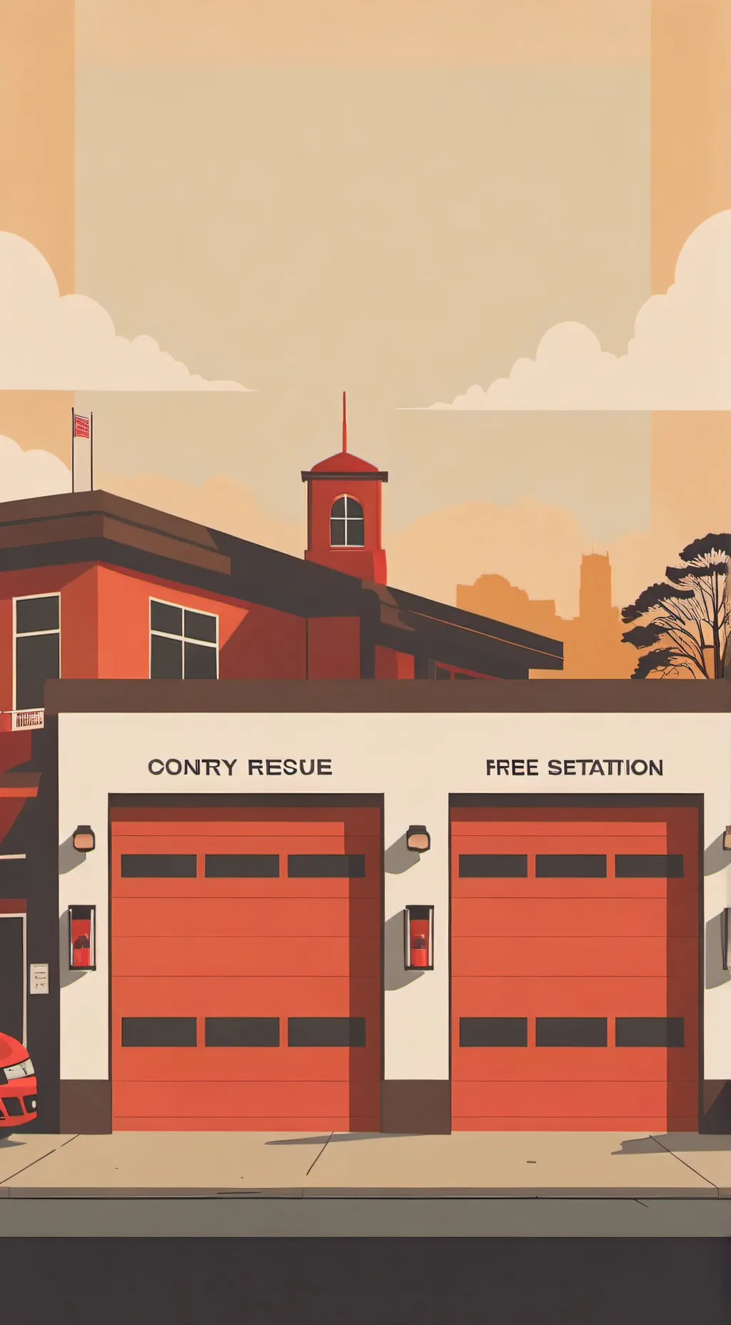 ai character: Springfield FD  background