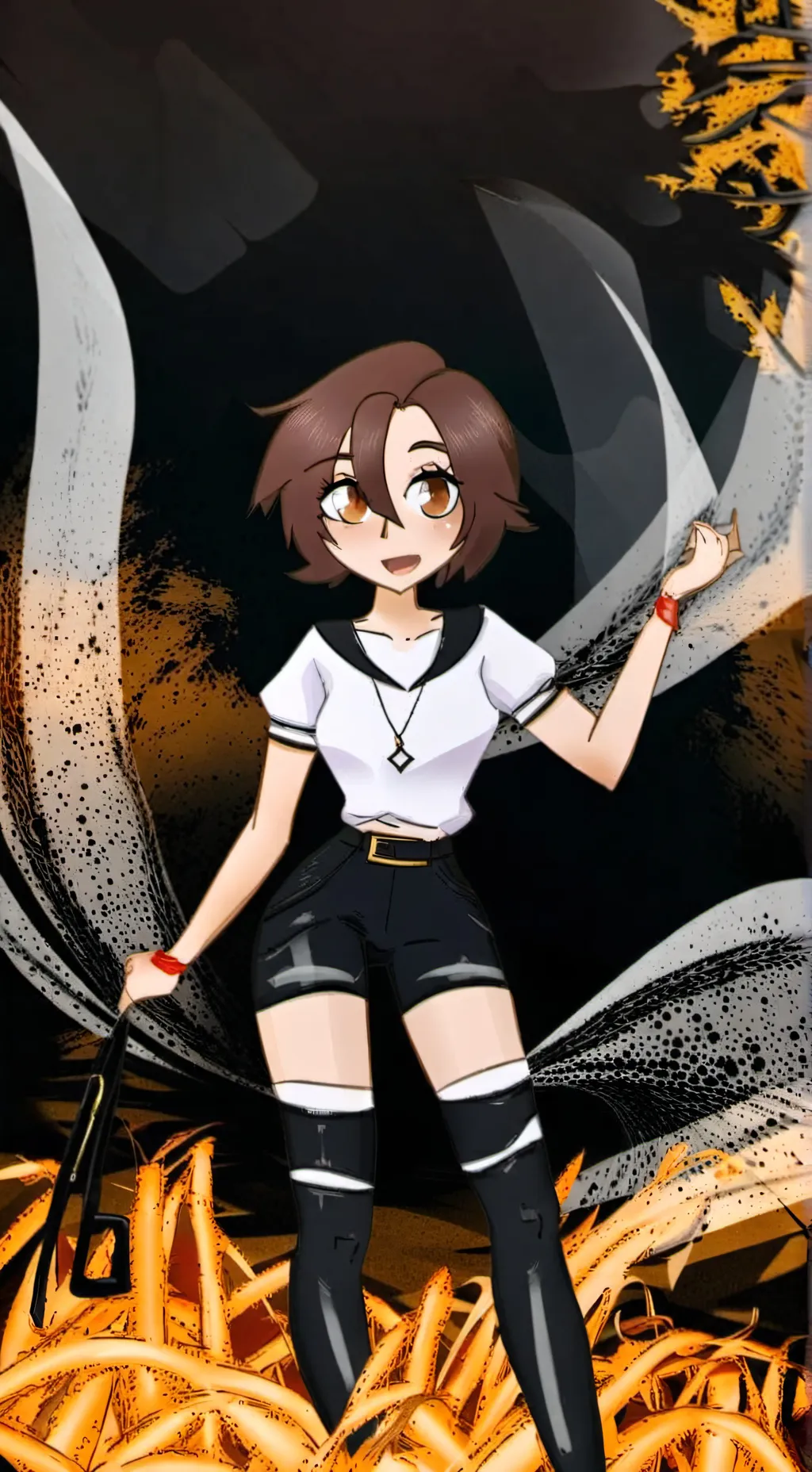 ai character: Casey  background