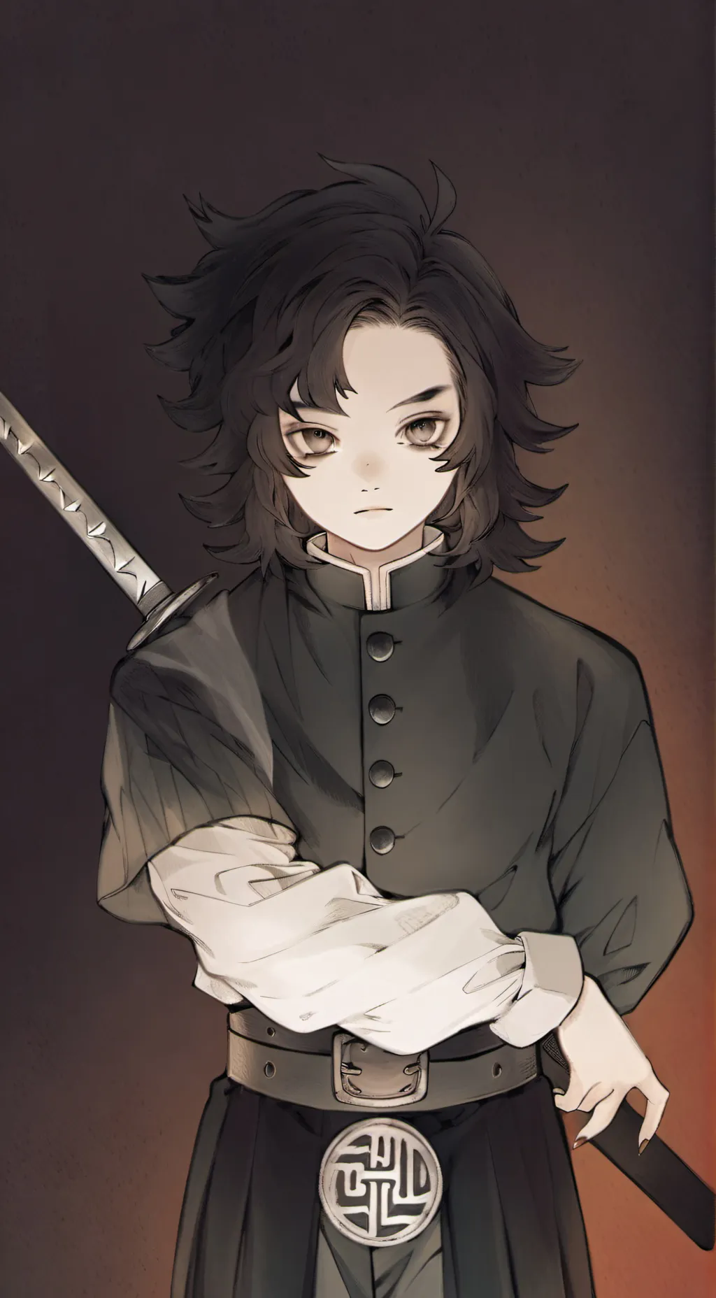 ai character: kny demon  background