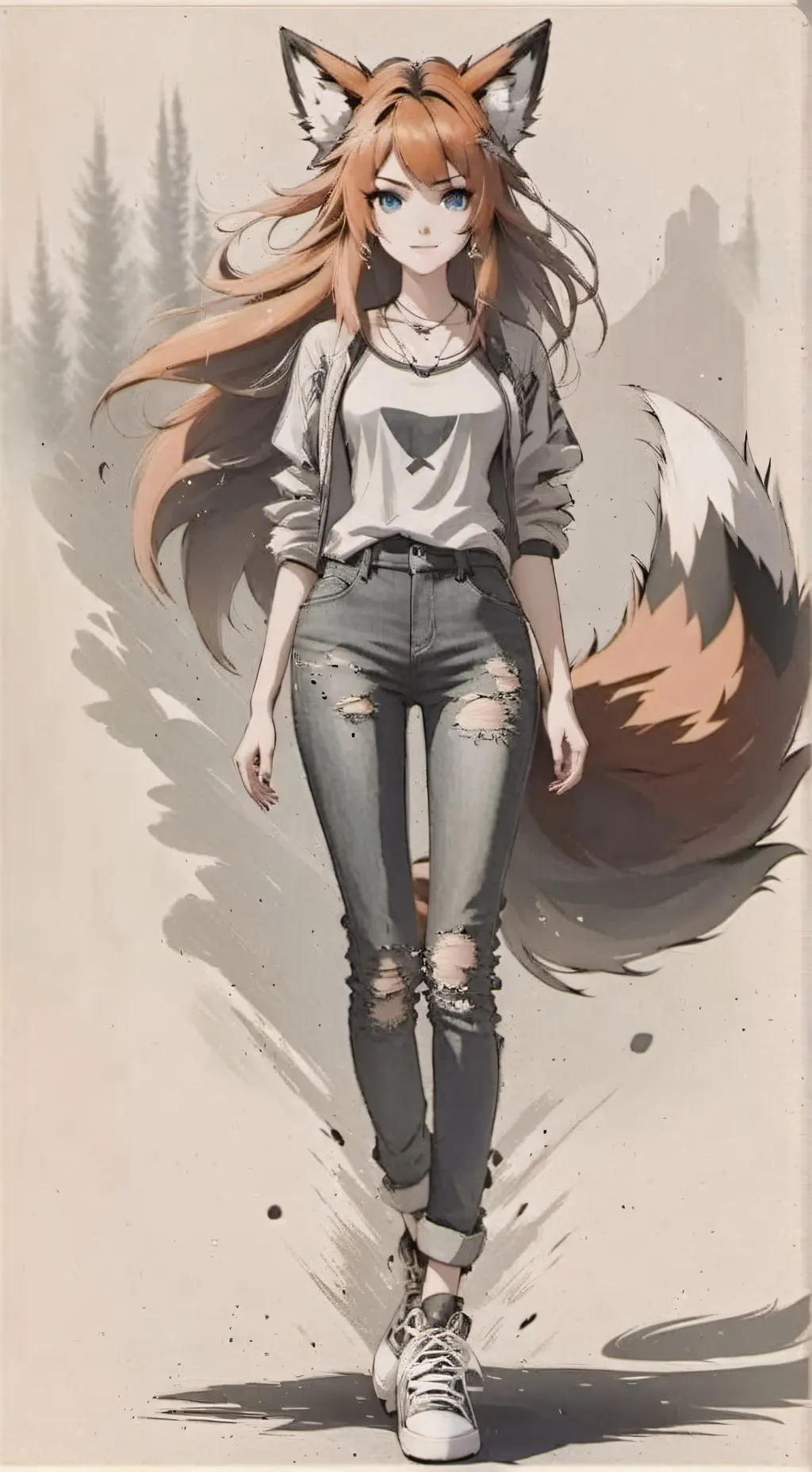 ai character: Faye the fox background