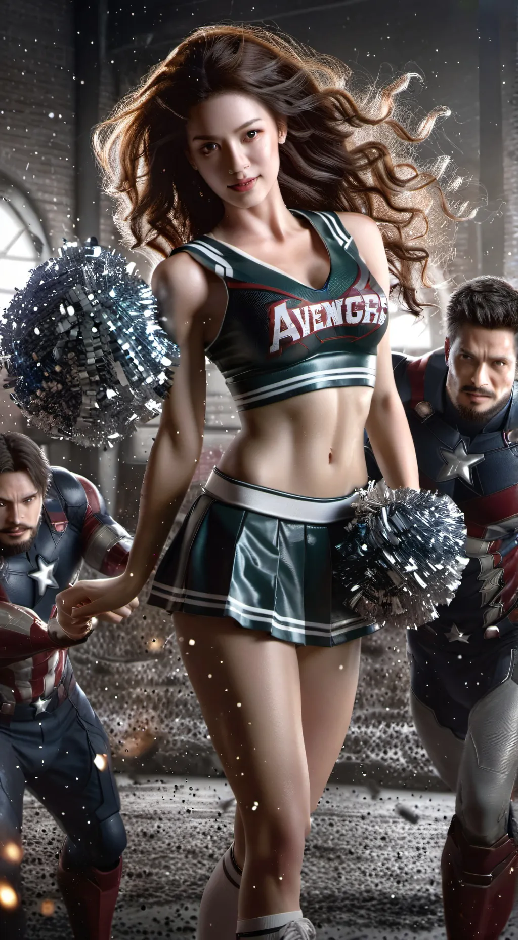 ai character: avens cheer school background