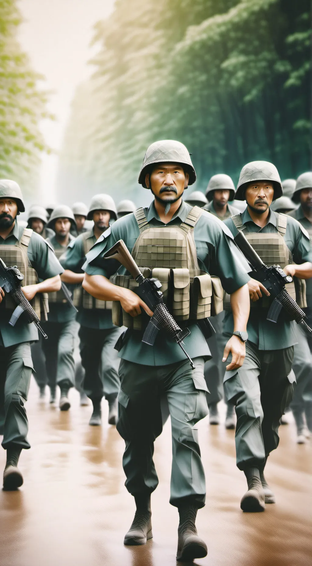 ai character: SURVIVE A MANHUNT background