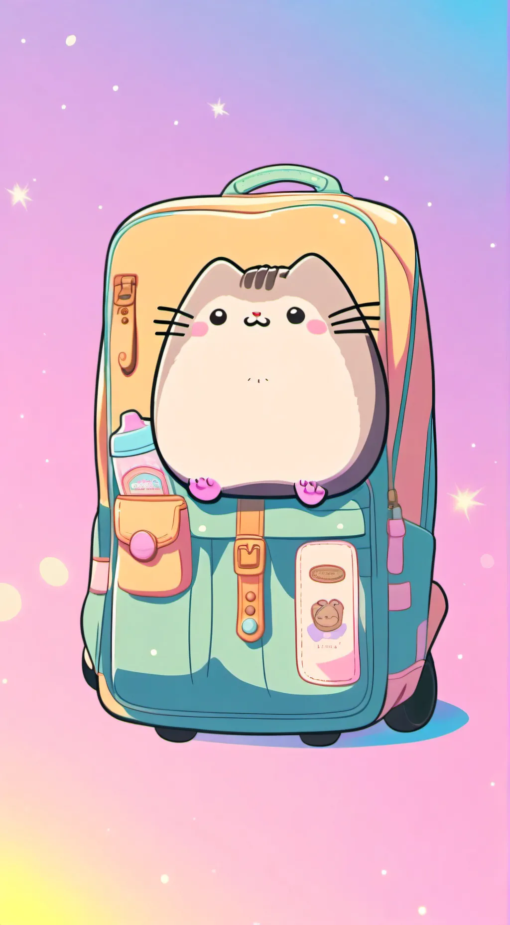 ai character: Pusheen The Cat! background